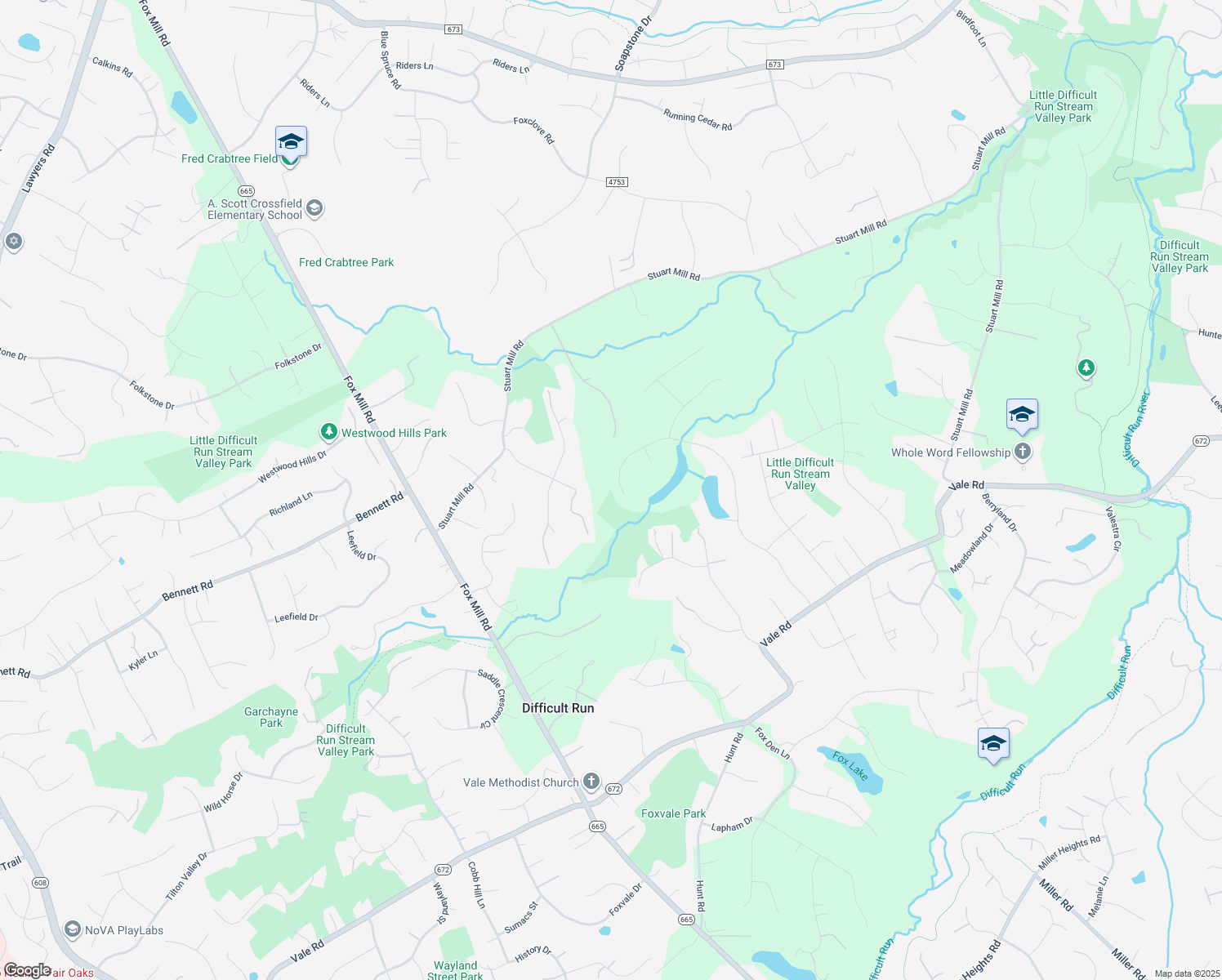 map of restaurants, bars, coffee shops, grocery stores, and more near 2753 Marshall Lake Drive in Oakton