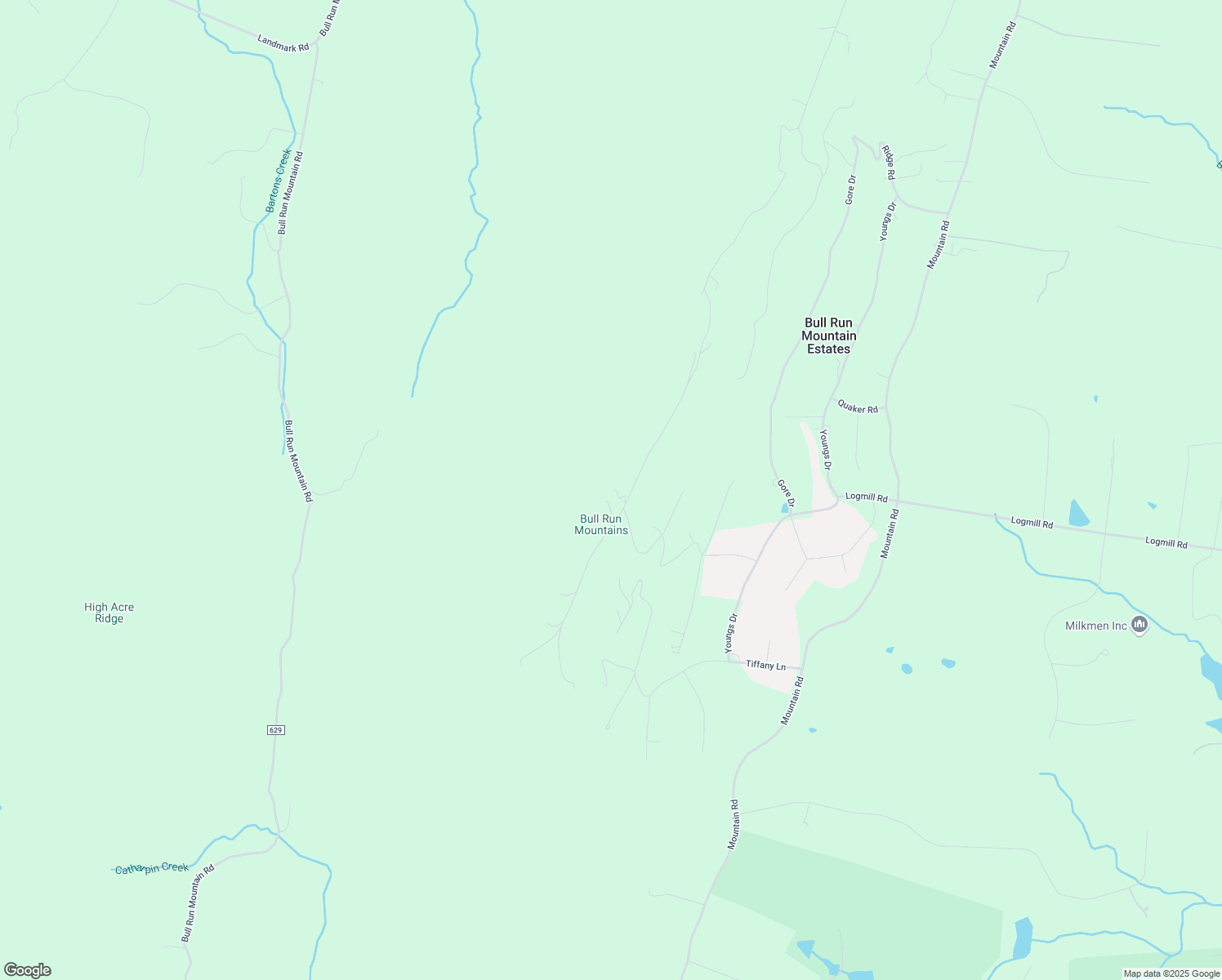 map of restaurants, bars, coffee shops, grocery stores, and more near 2504 Lookout Road in Haymarket