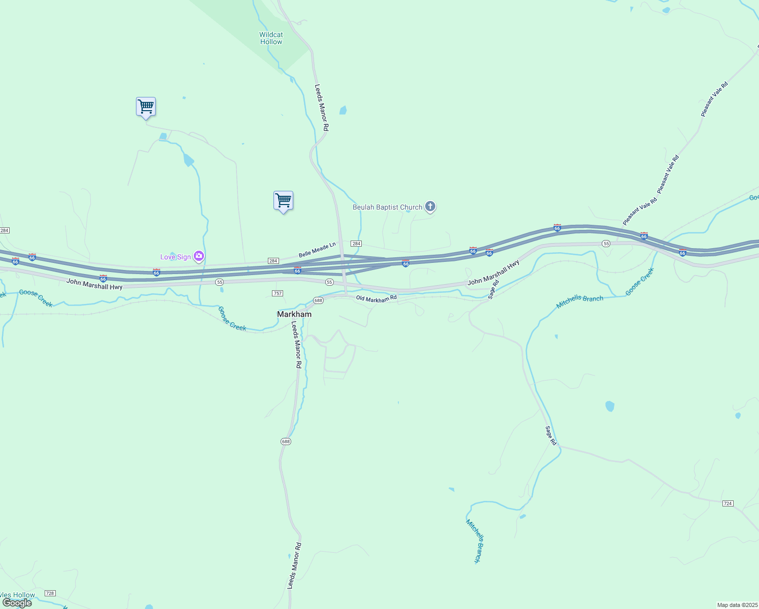 map of restaurants, bars, coffee shops, grocery stores, and more near 3229 Railstop Road in Markham