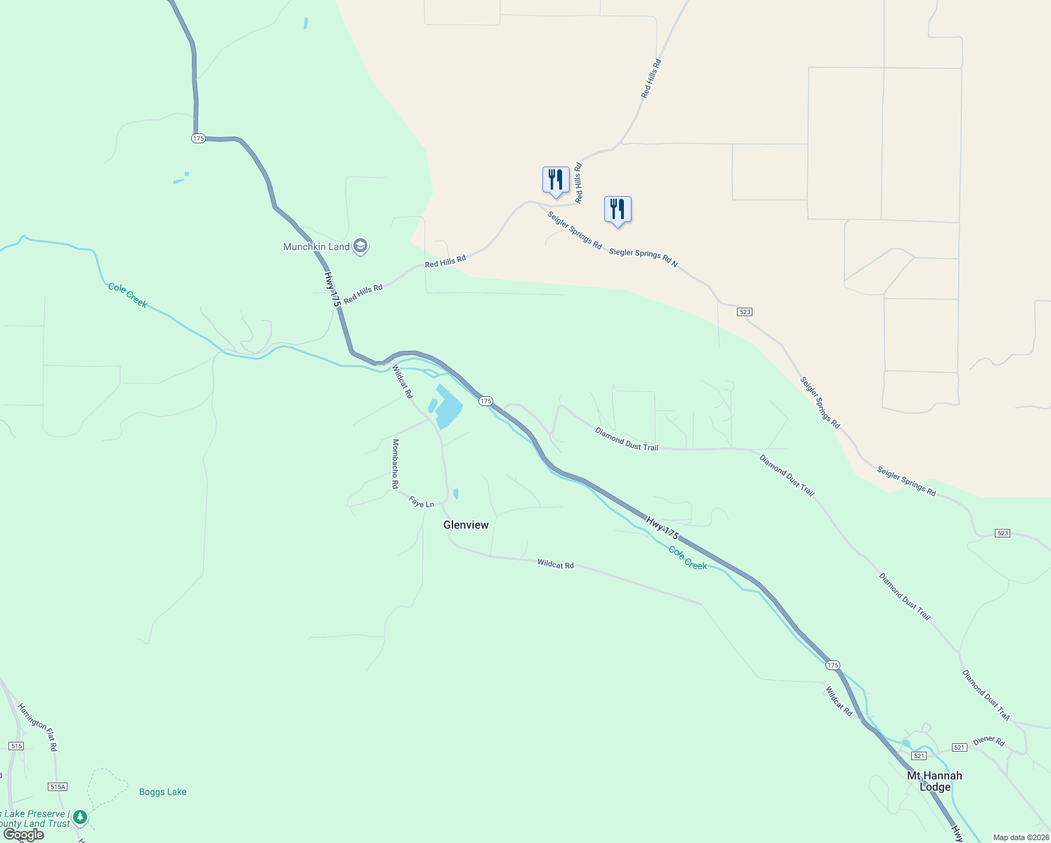 map of restaurants, bars, coffee shops, grocery stores, and more near 9054 Highway 175 in Kelseyville