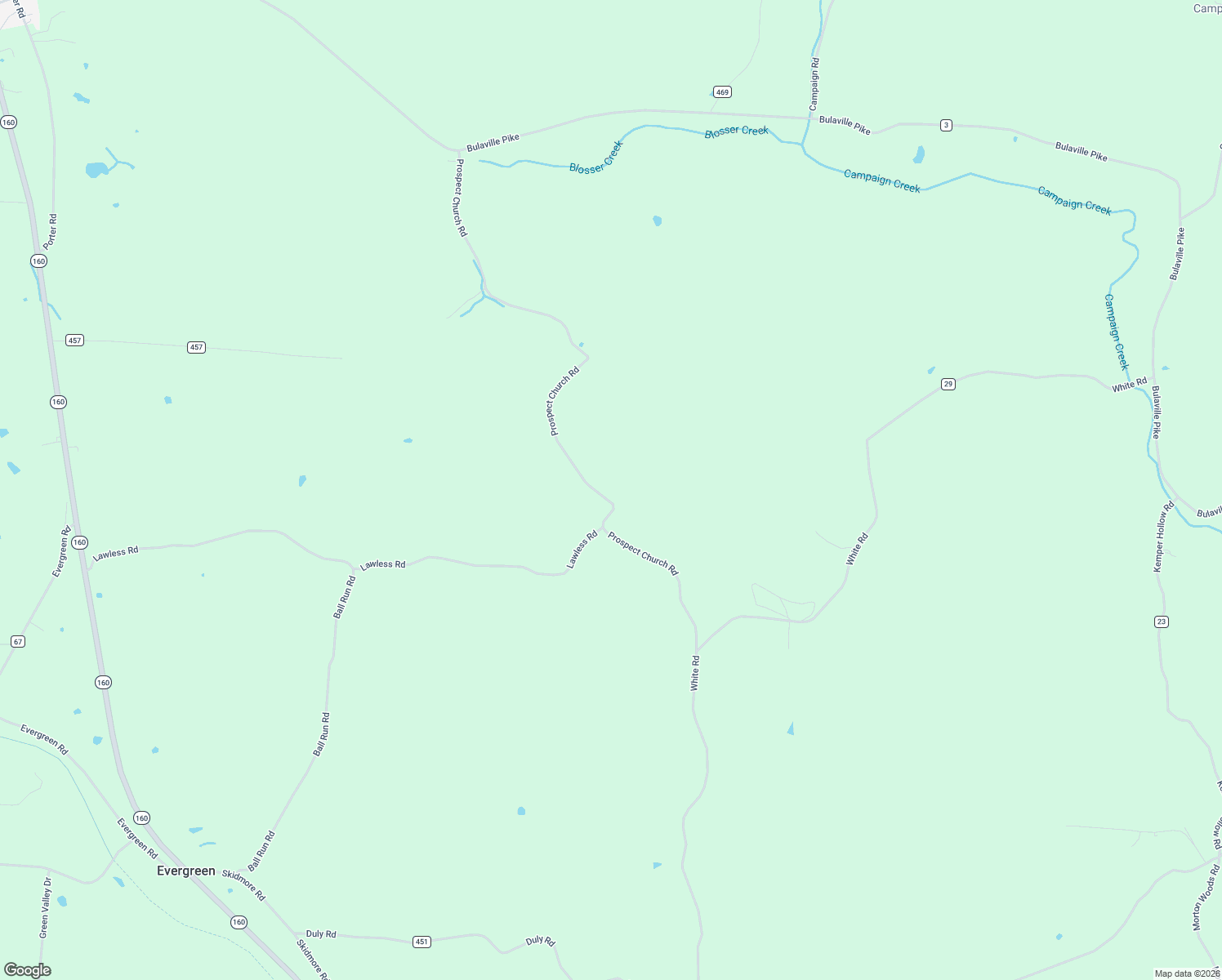 map of restaurants, bars, coffee shops, grocery stores, and more near 572 Prospect Church Road in Bidwell