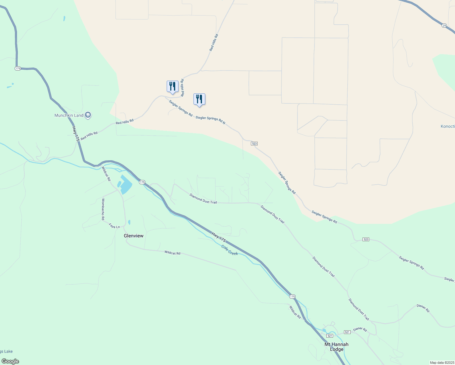map of restaurants, bars, coffee shops, grocery stores, and more near 9180 Diamond Dust Trail in Kelseyville