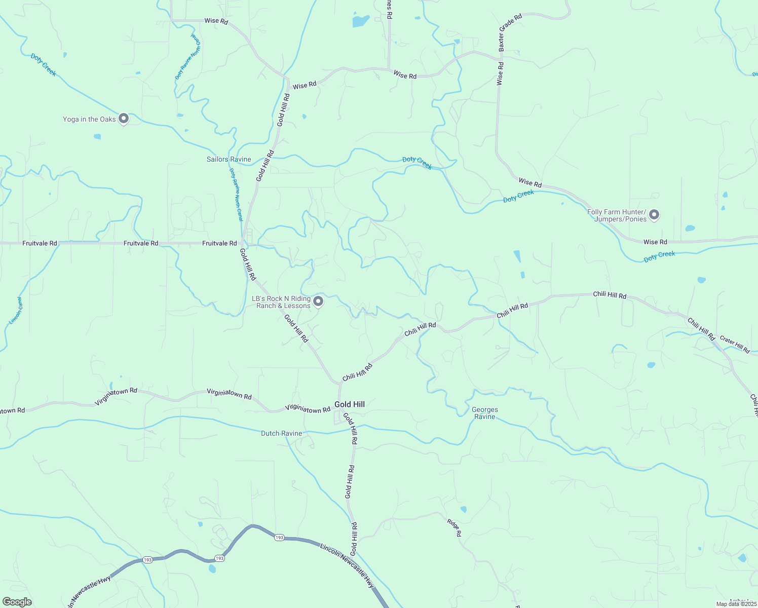map of restaurants, bars, coffee shops, grocery stores, and more near 1160 Park Lake Court in Newcastle