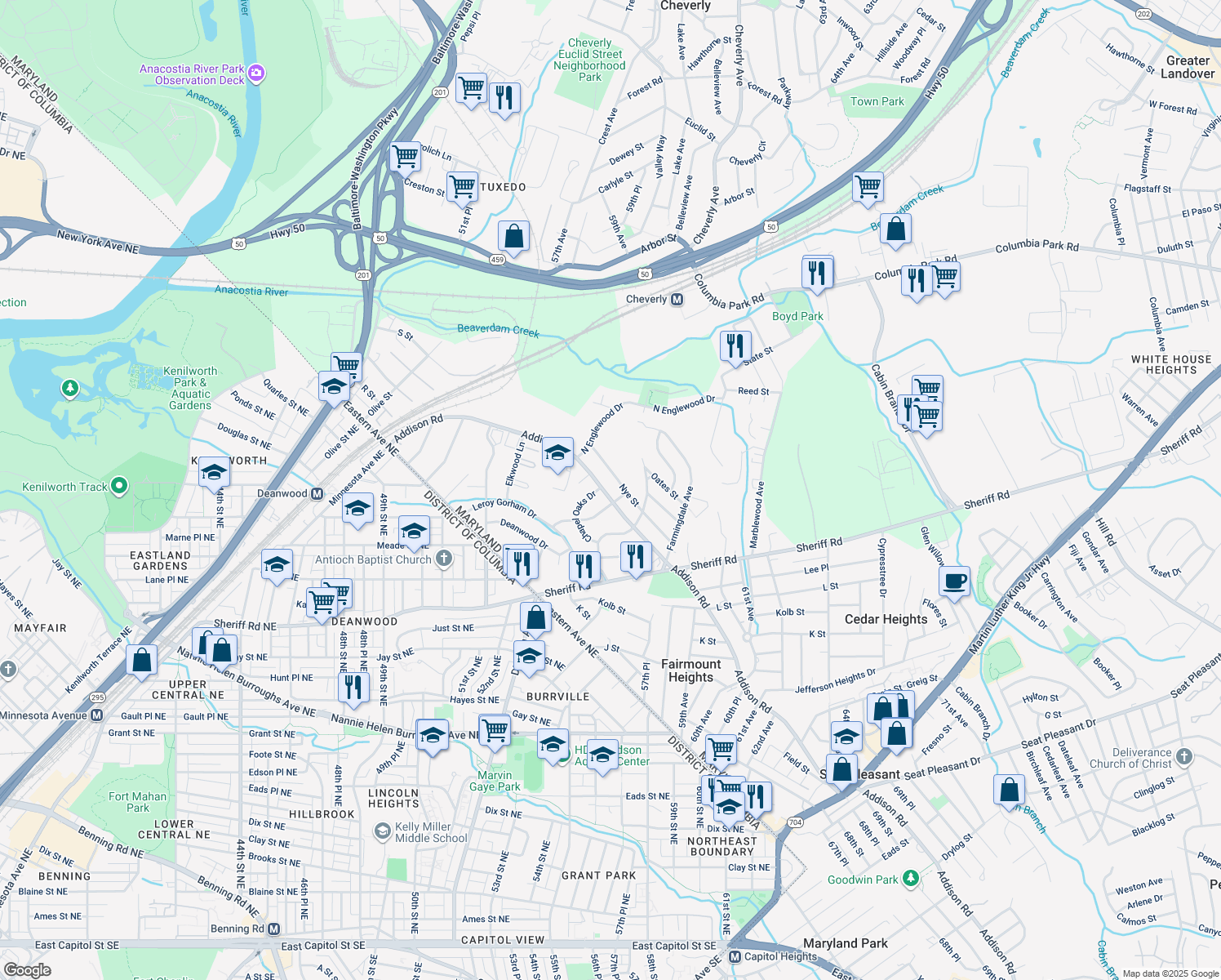 5022 Addison Road, Capitol Heights MD Walk Score