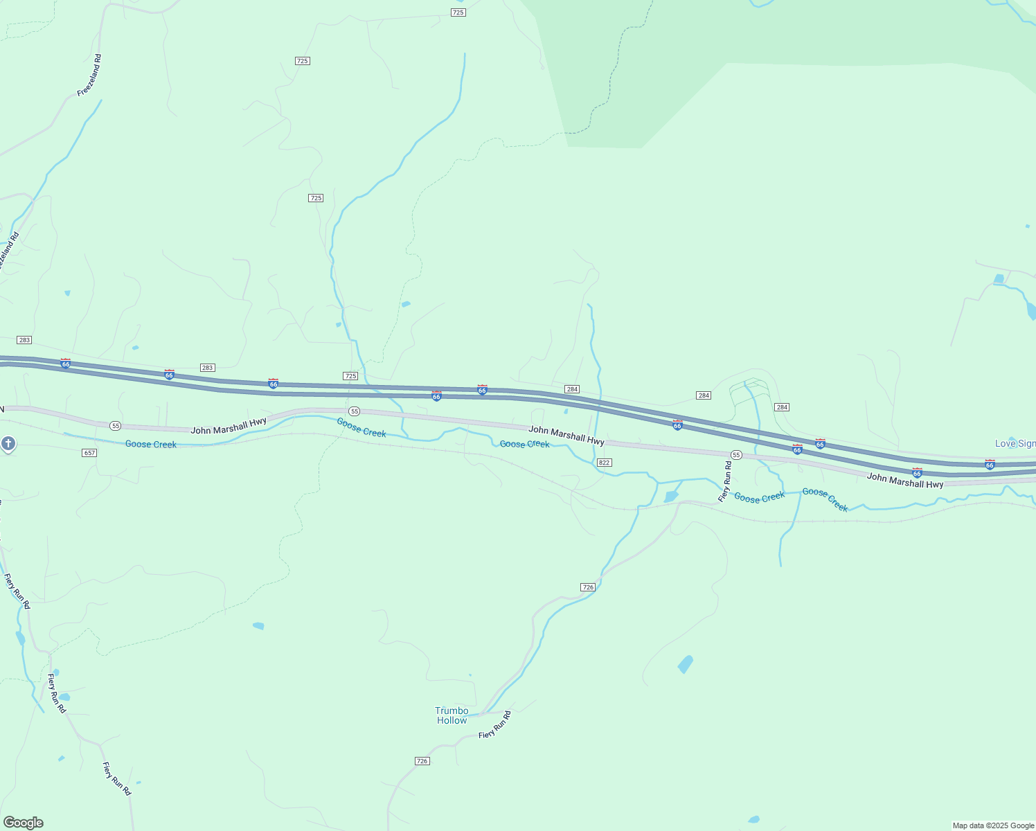 map of restaurants, bars, coffee shops, grocery stores, and more near 13016 John Marshall Highway in Linden