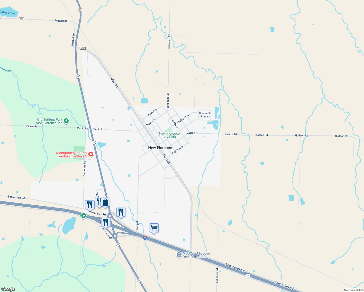 301 East Milton Street, New Florence MO Walk Score