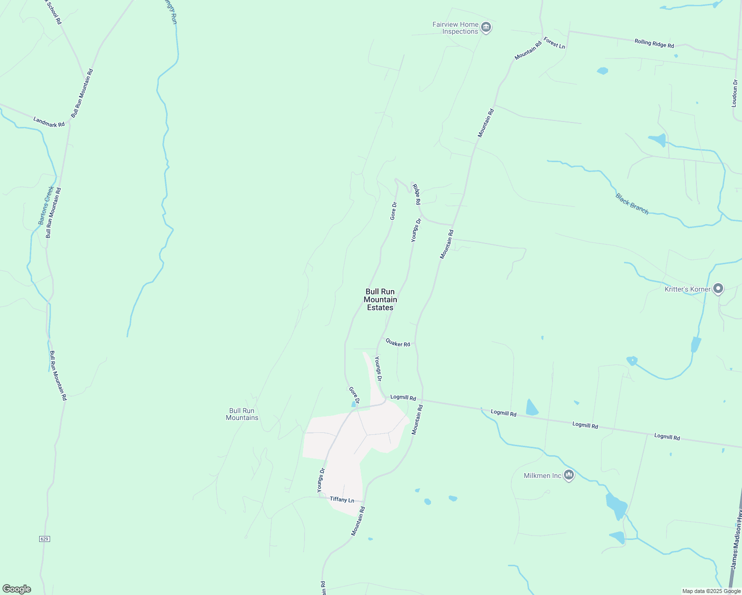 map of restaurants, bars, coffee shops, grocery stores, and more near 2203 Gore Drive in Haymarket