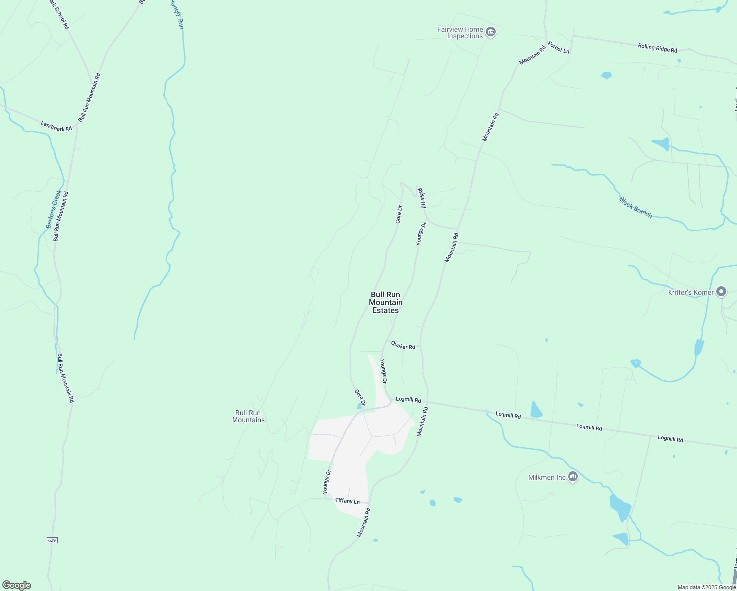 map of restaurants, bars, coffee shops, grocery stores, and more near 2202 Gore Drive in Haymarket