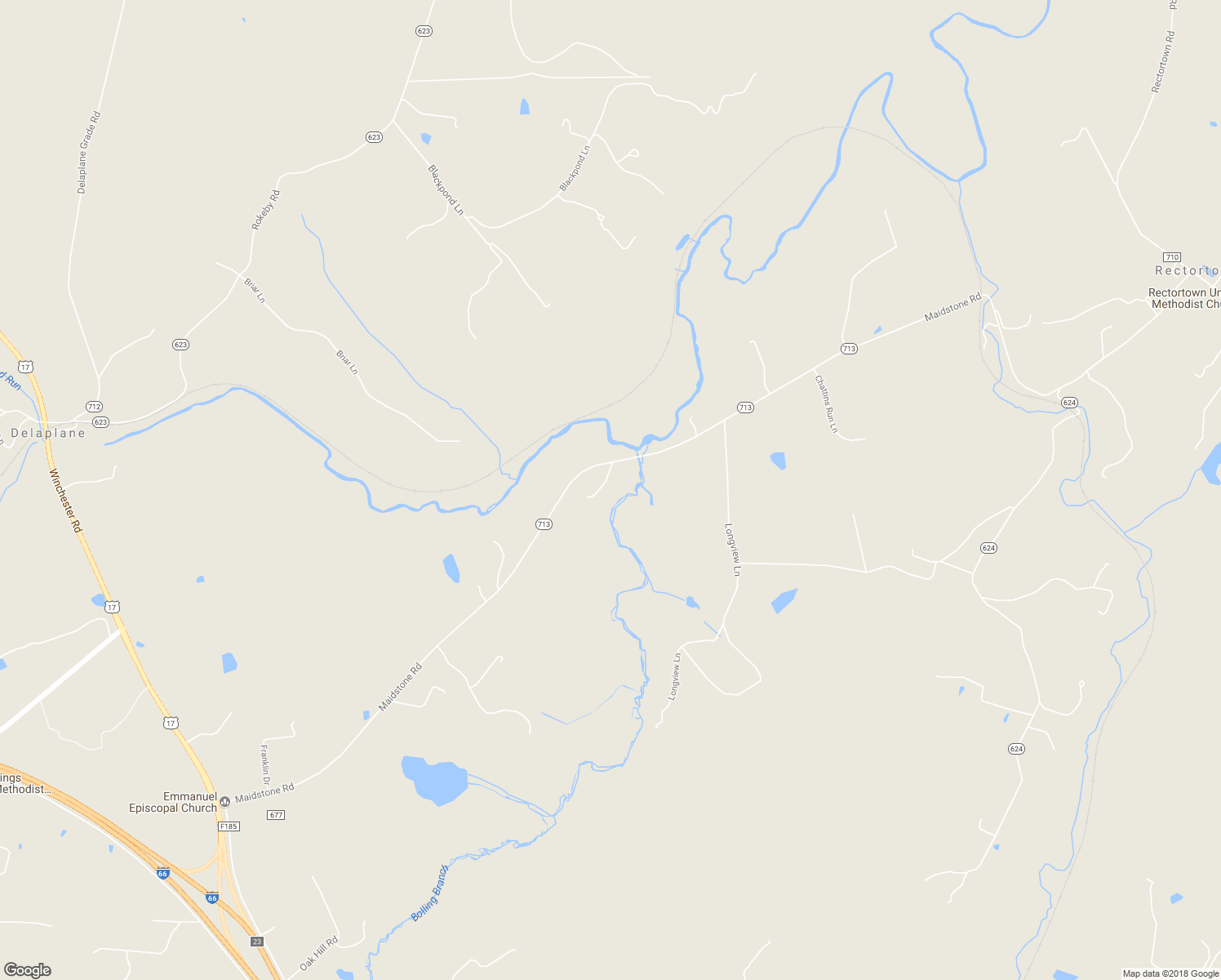 map of restaurants, bars, coffee shops, grocery stores, and more near 9271 Maidstone Road in Delaplane