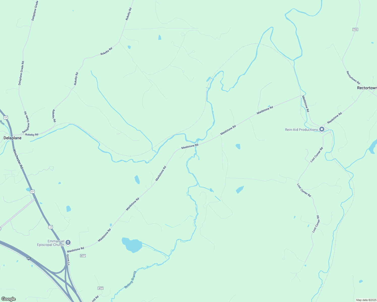map of restaurants, bars, coffee shops, grocery stores, and more near 9271 Maidstone Road in Delaplane
