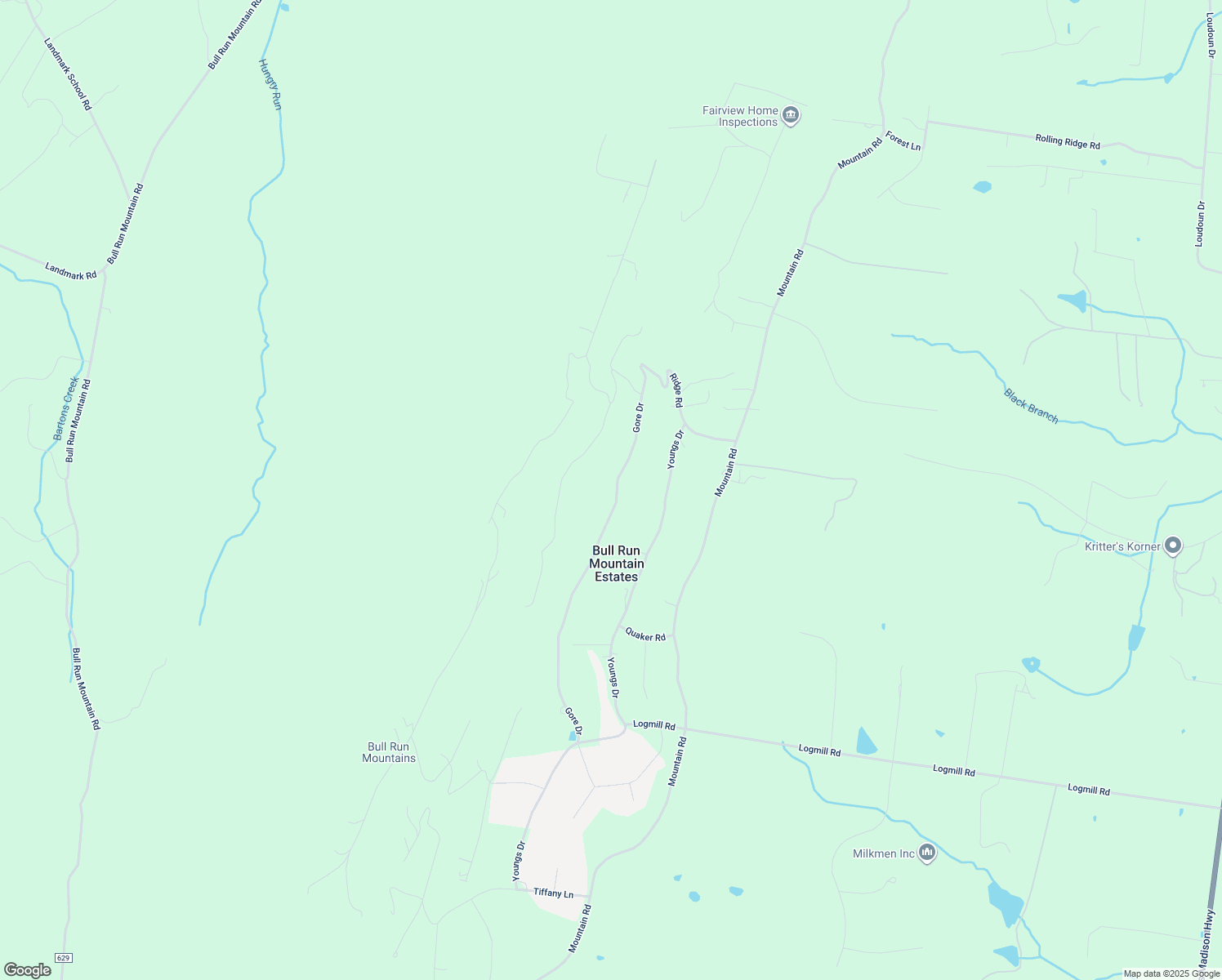 map of restaurants, bars, coffee shops, grocery stores, and more near 2100 Gore Drive in Haymarket