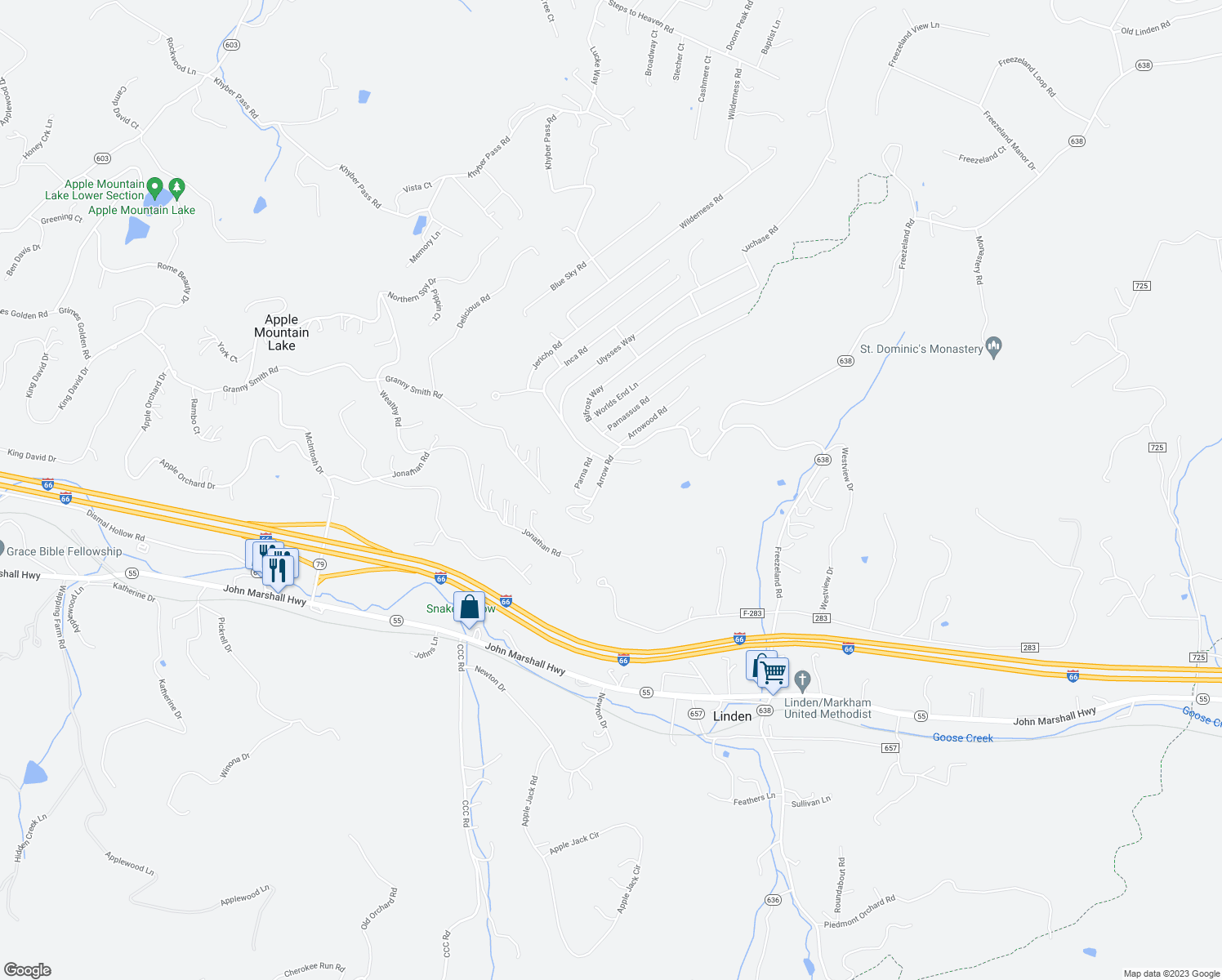map of restaurants, bars, coffee shops, grocery stores, and more near 141 Arrow Road in Linden