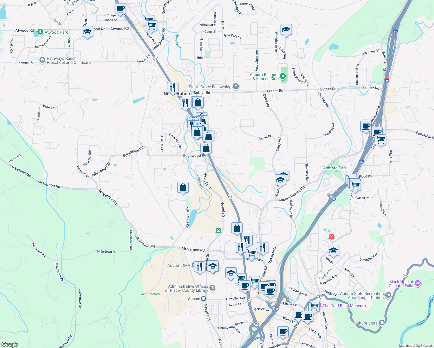 895 Grass Valley Highway, Auburn CA Walk Score