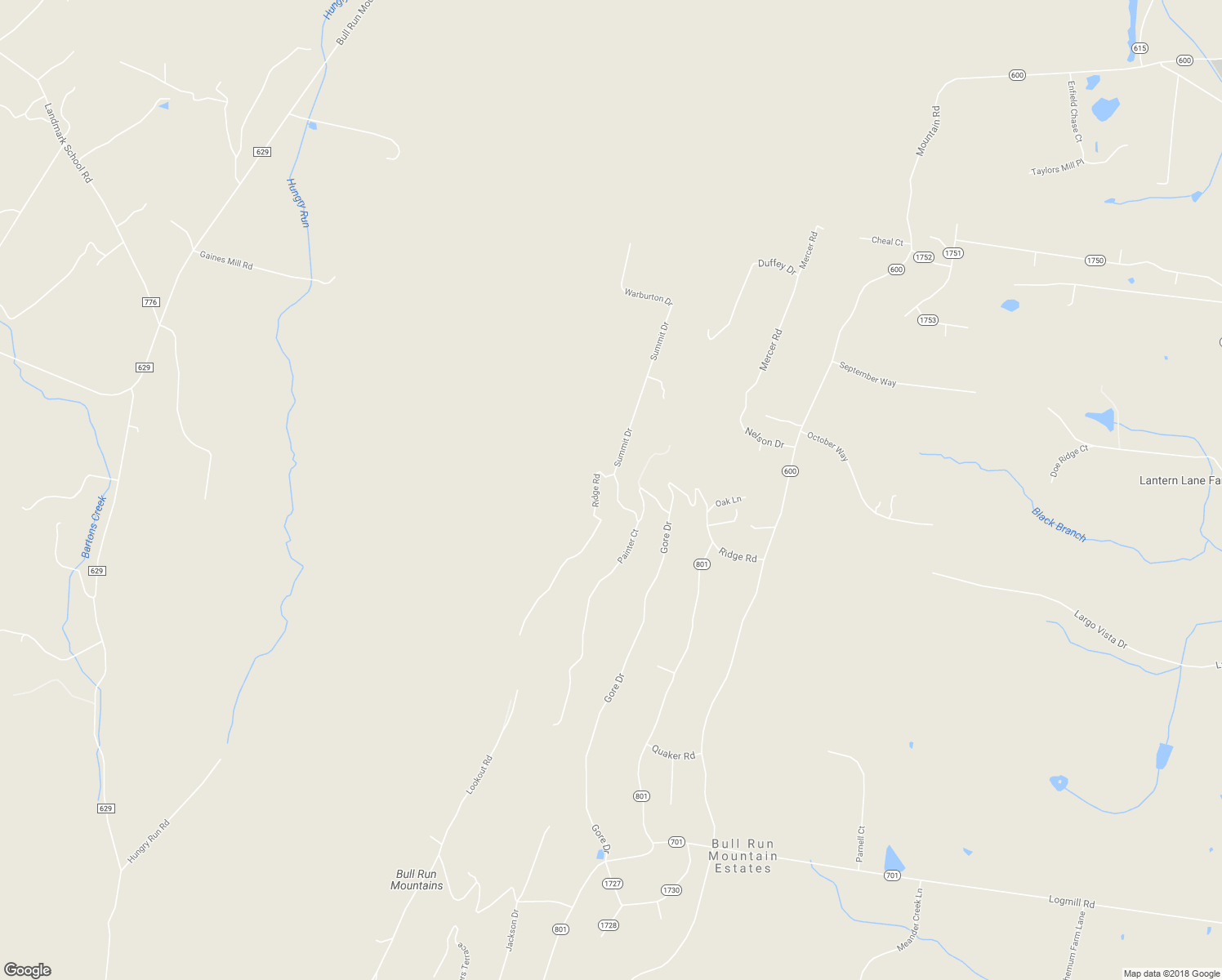 map of restaurants, bars, coffee shops, grocery stores, and more near 1897 Ridge Road in Haymarket