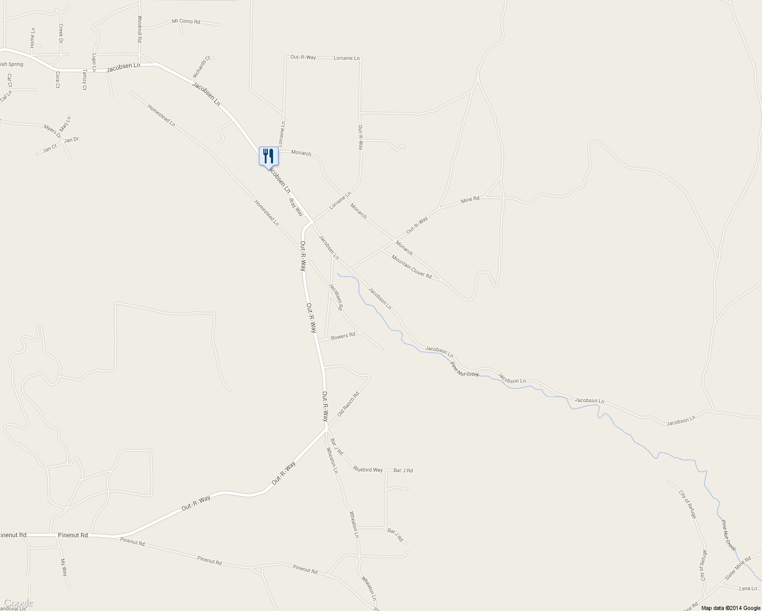 map of restaurants, bars, coffee shops, grocery stores, and more near 1148 Jacobsen Lane in Gardnerville