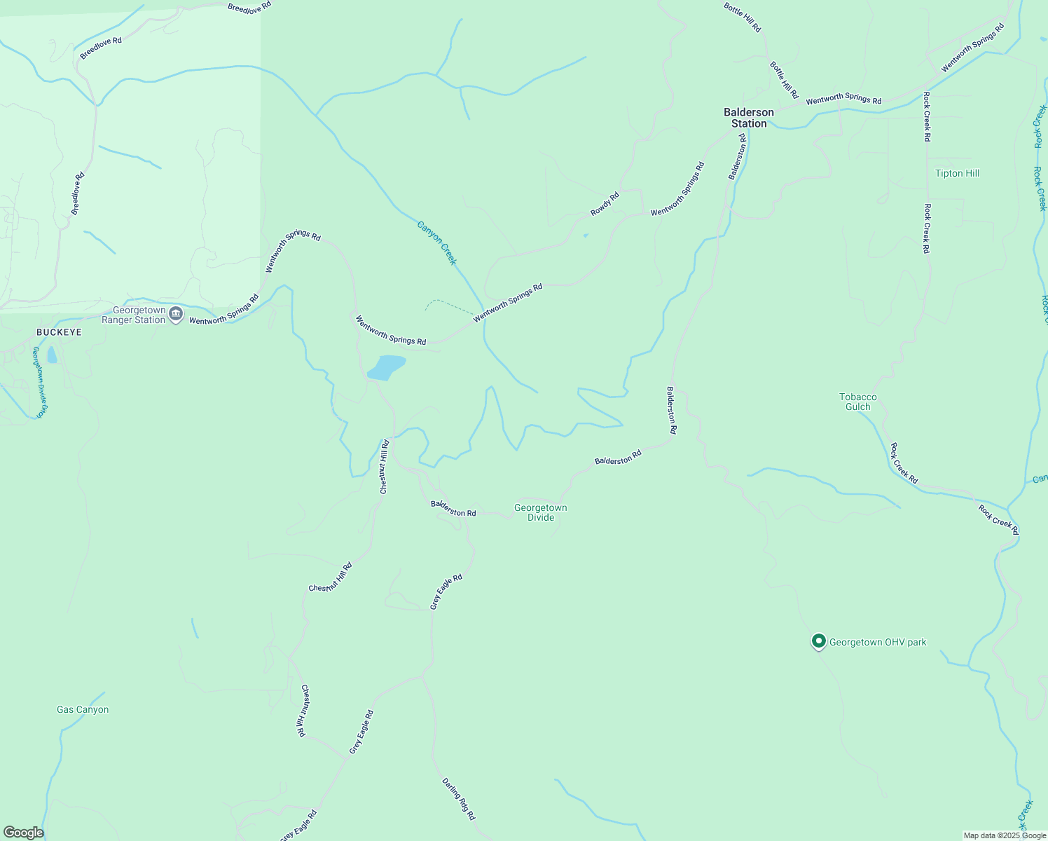 map of restaurants, bars, coffee shops, grocery stores, and more near 4040 Tin Ranch Road in Georgetown