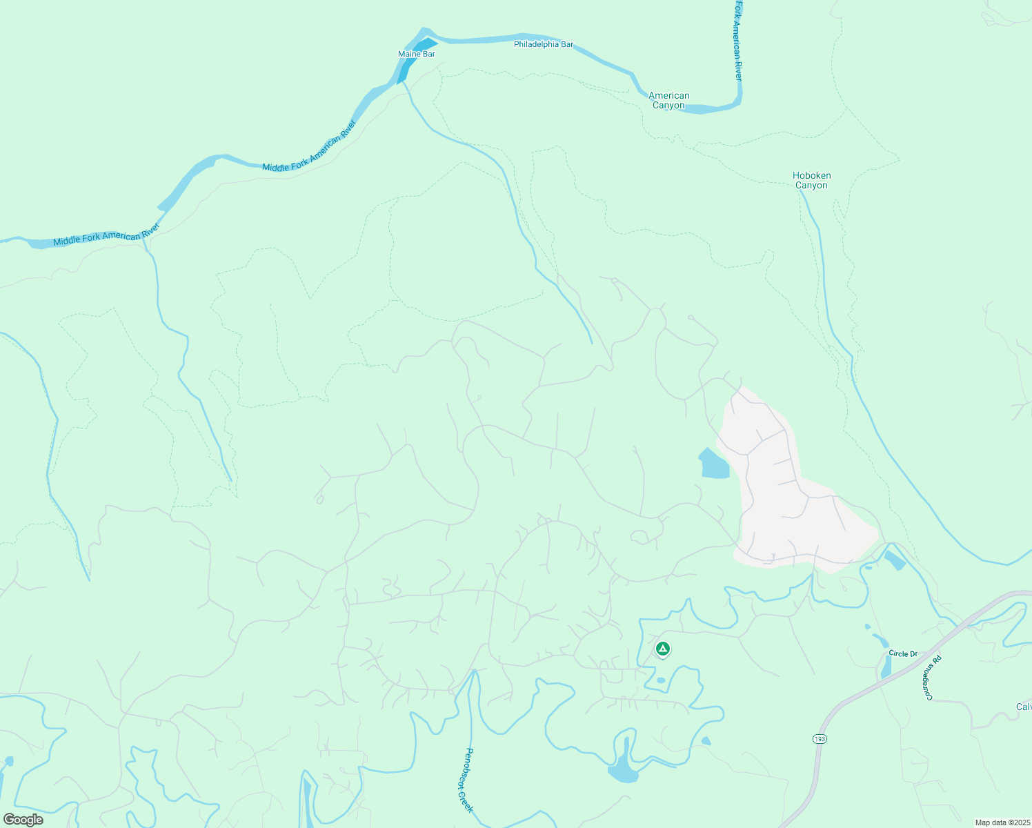 map of restaurants, bars, coffee shops, grocery stores, and more near 2961 Sweetwater Trail in Cool