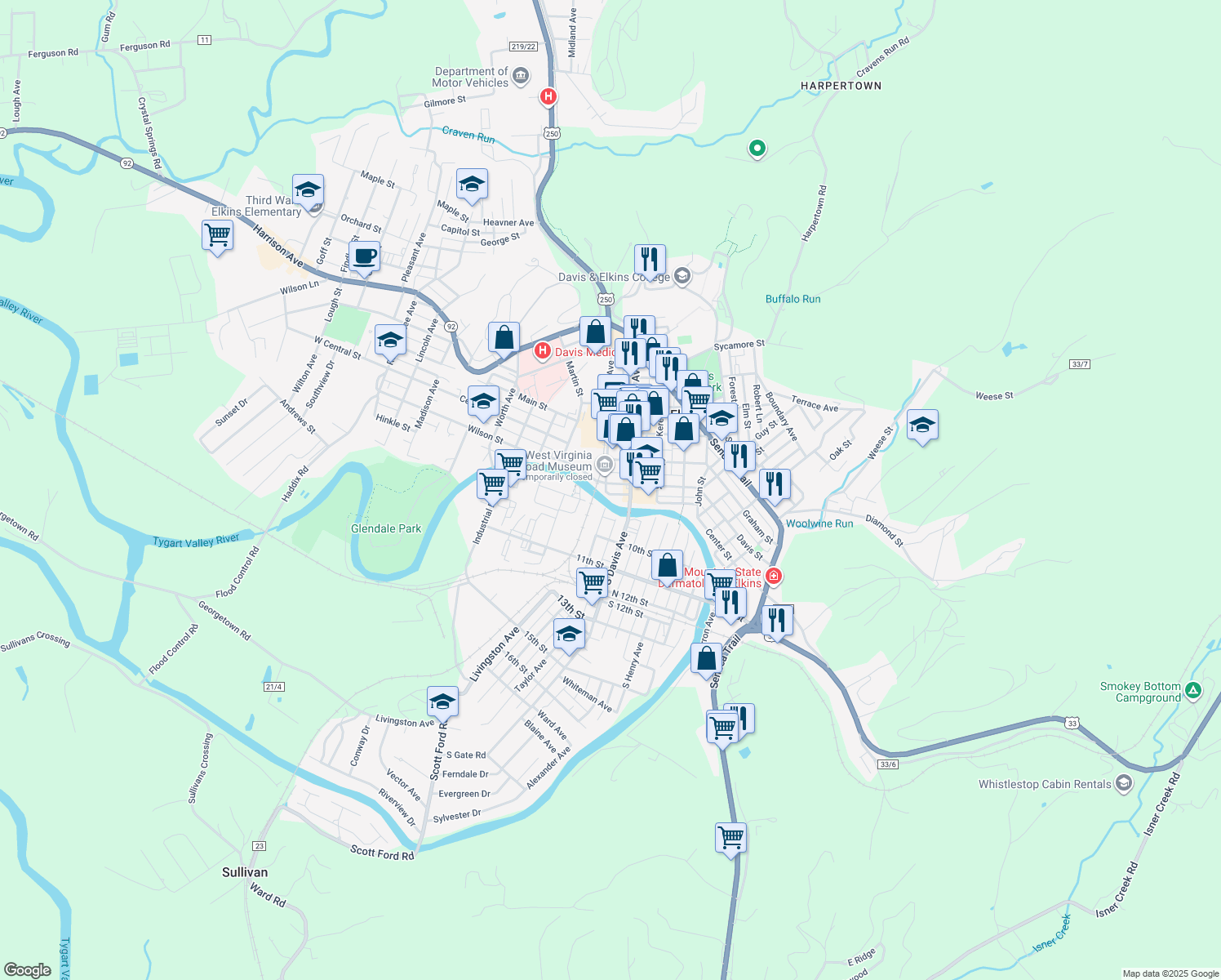 4 1st Street, Elkins WV Walk Score