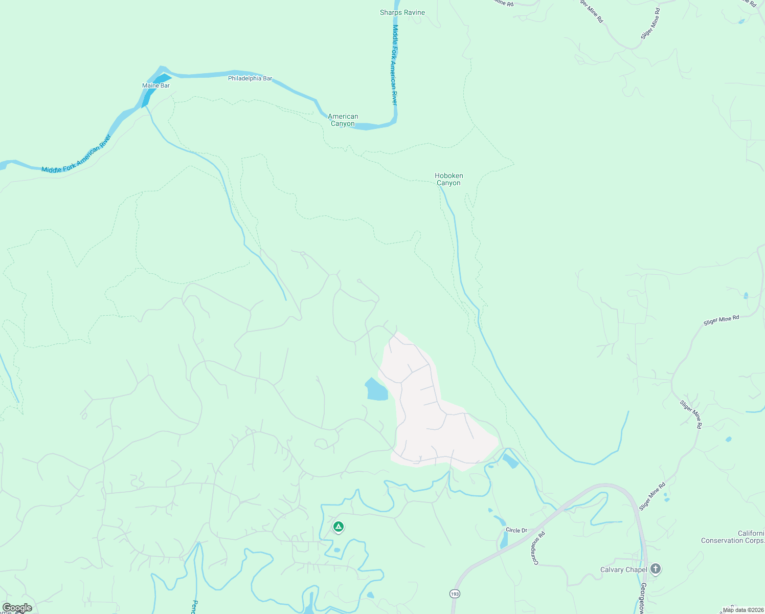 map of restaurants, bars, coffee shops, grocery stores, and more near 1836 Coyote Creek Court in Cool