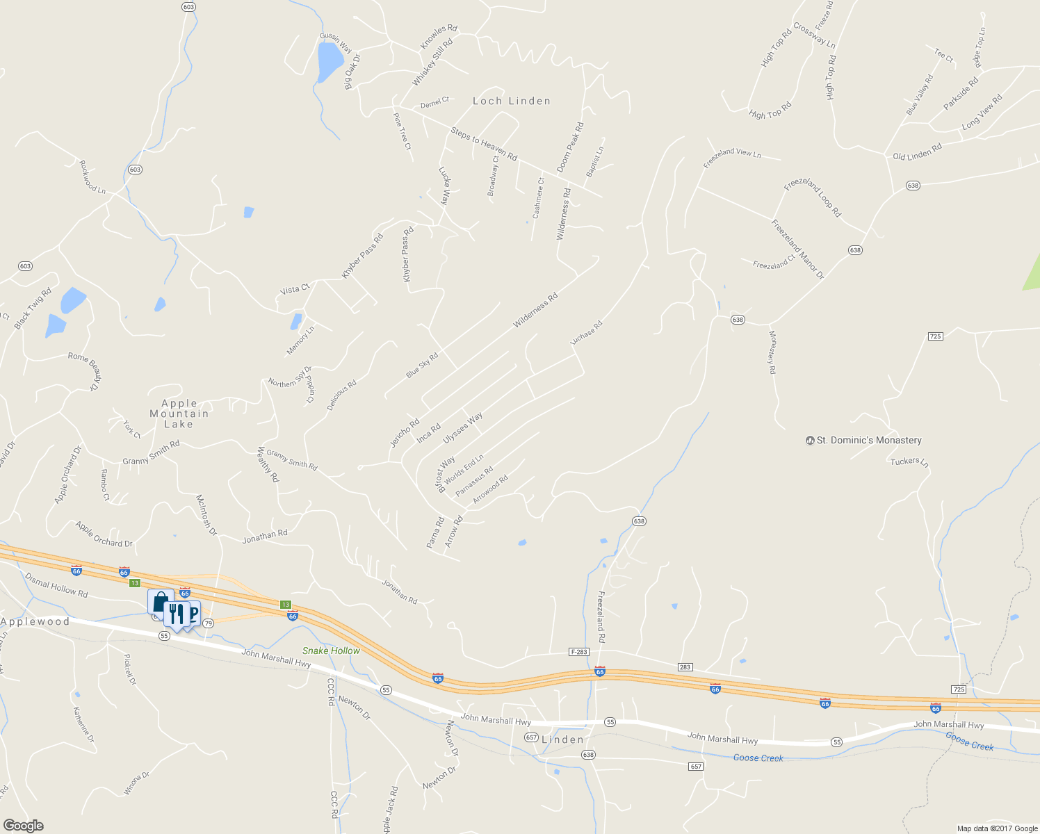 map of restaurants, bars, coffee shops, grocery stores, and more near 880 Bifrost Way in Linden