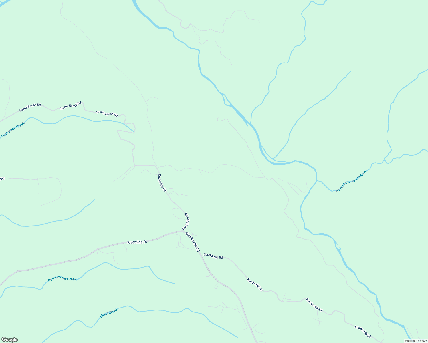 map of restaurants, bars, coffee shops, grocery stores, and more near Buckridge Road in Point Arena