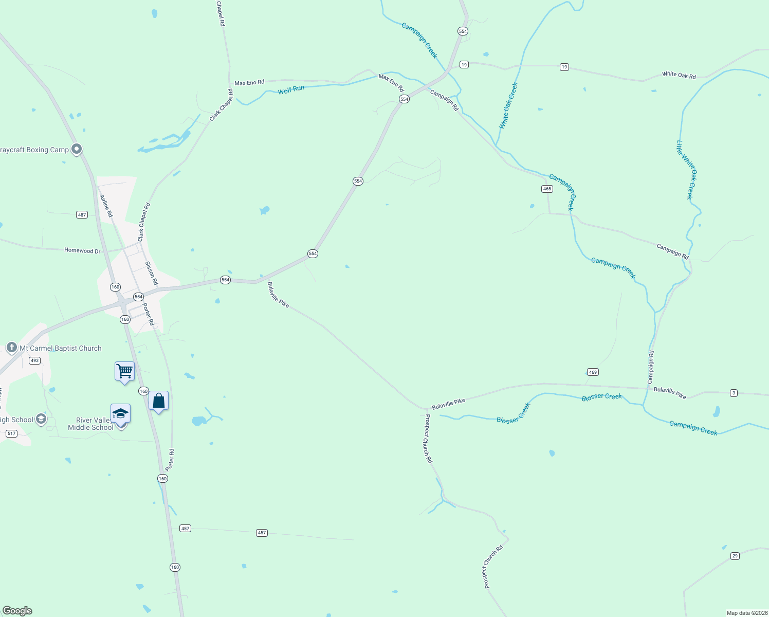 map of restaurants, bars, coffee shops, grocery stores, and more near 10282 Bulaville Pike in Bidwell