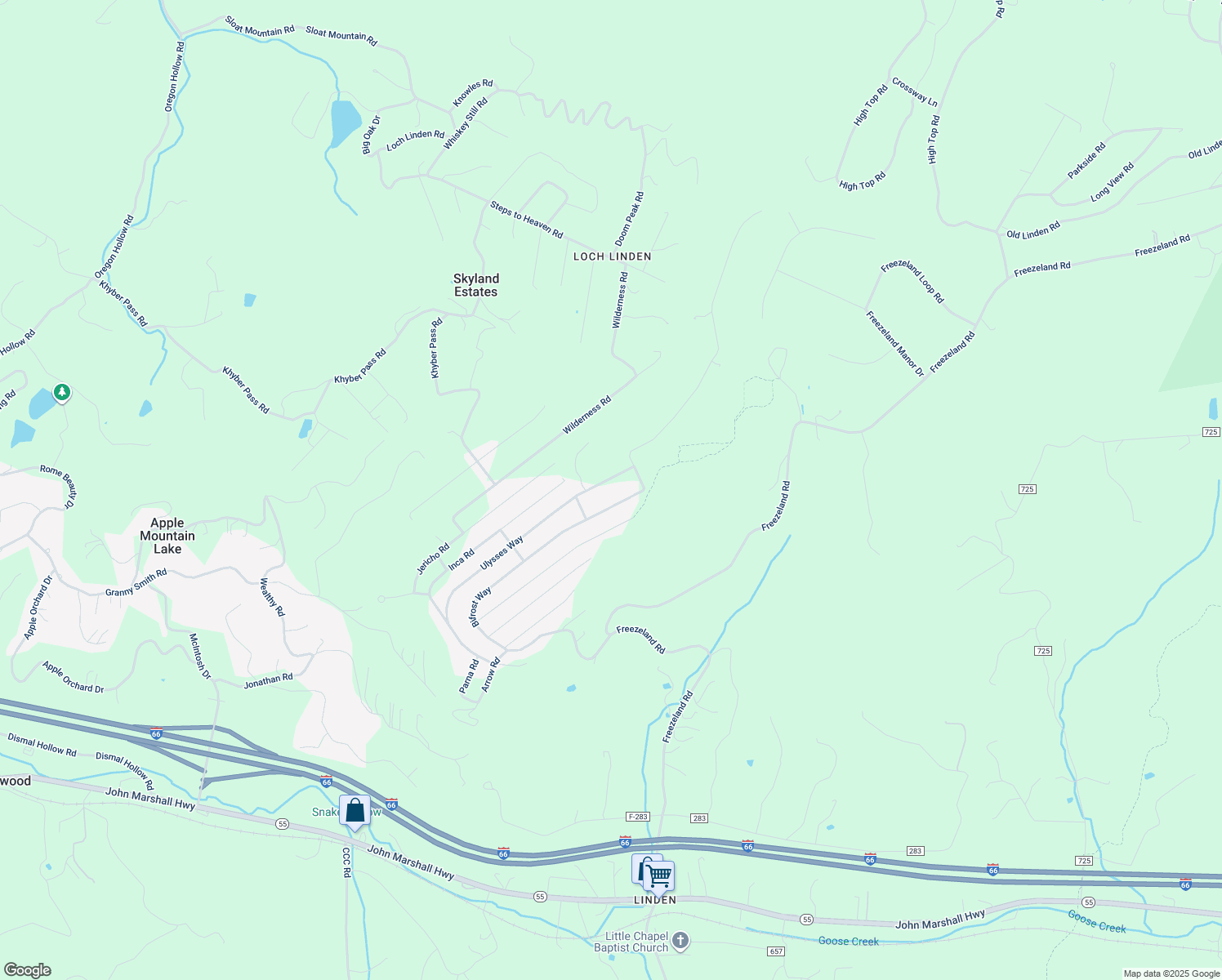 map of restaurants, bars, coffee shops, grocery stores, and more near 816 Ulysses Way in Linden