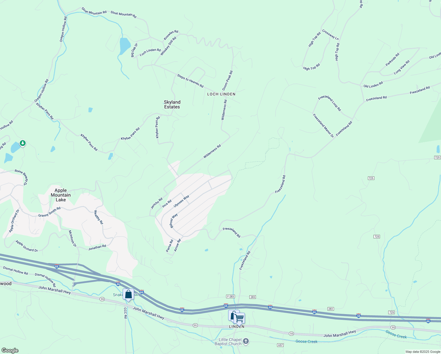 map of restaurants, bars, coffee shops, grocery stores, and more near 816 Ulysses Way in Linden