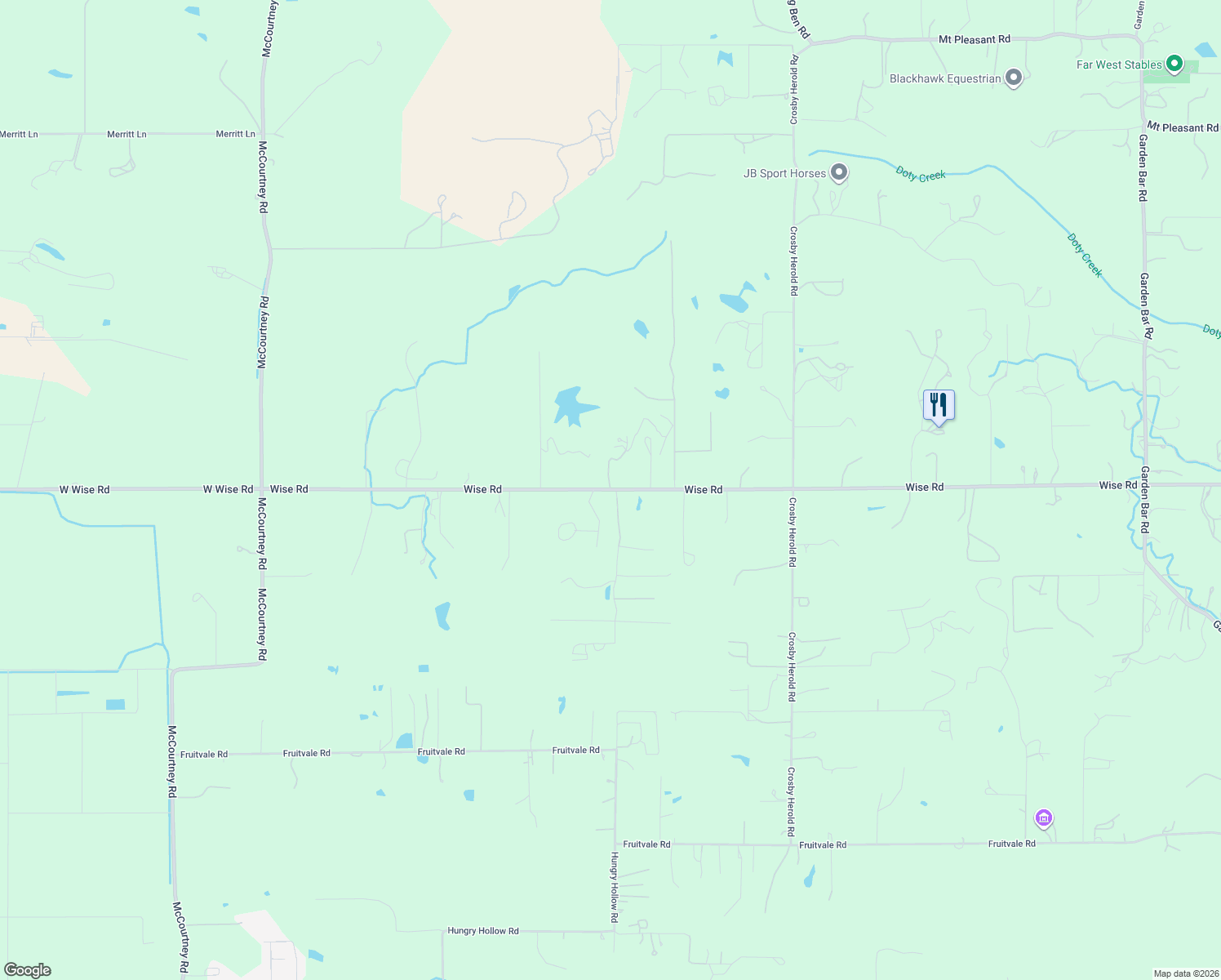 map of restaurants, bars, coffee shops, grocery stores, and more near 2038 Wise Road in Lincoln