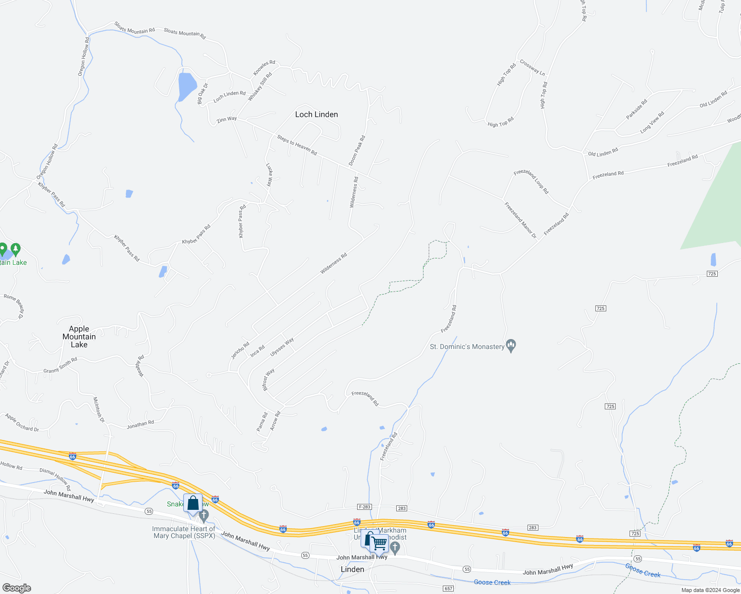 map of restaurants, bars, coffee shops, grocery stores, and more near 44 Luchase Road in Linden