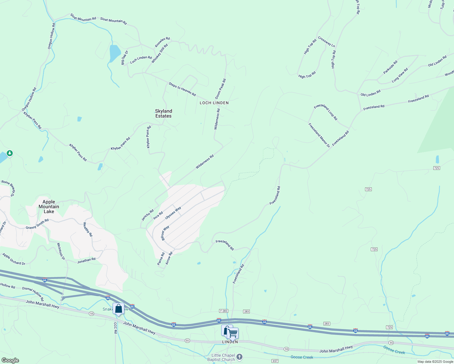 map of restaurants, bars, coffee shops, grocery stores, and more near 44 Luchase Road in Linden