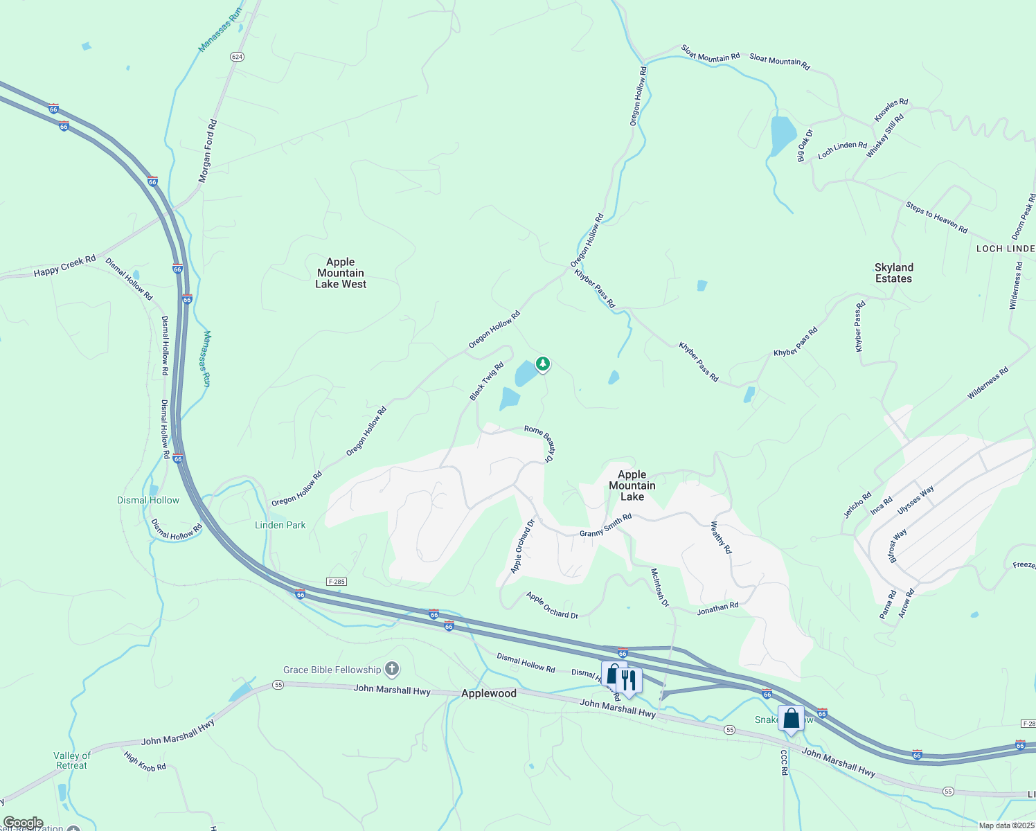 map of restaurants, bars, coffee shops, grocery stores, and more near 512 Rome Beauty Drive in Linden