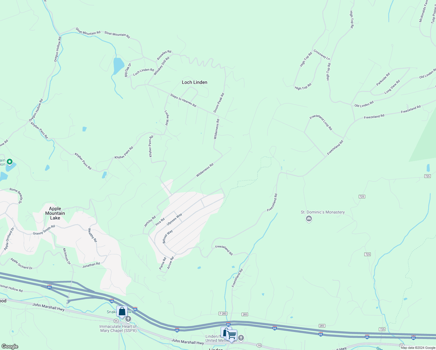 map of restaurants, bars, coffee shops, grocery stores, and more near 129 Luchase Road in Linden