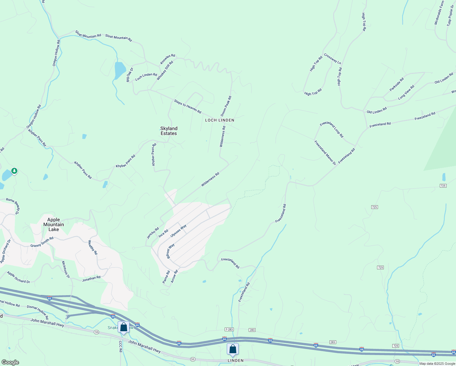 map of restaurants, bars, coffee shops, grocery stores, and more near 163 Luchase Road in Linden
