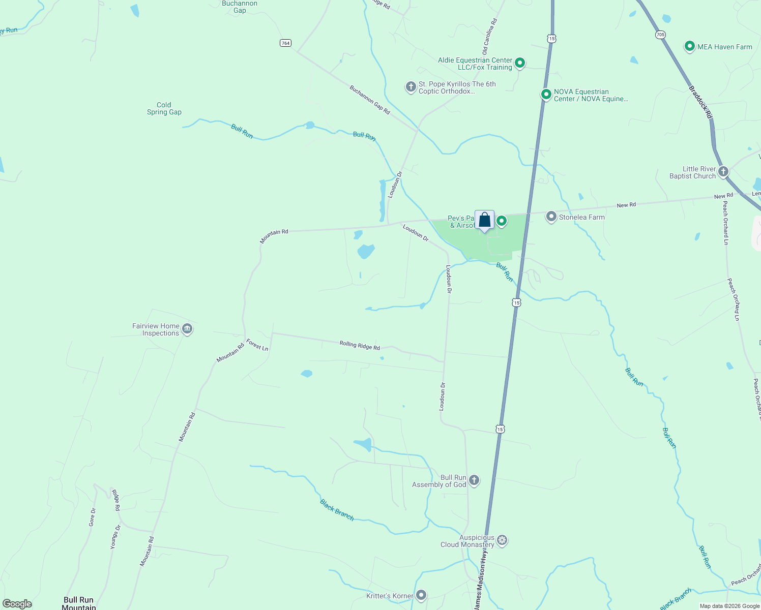 map of restaurants, bars, coffee shops, grocery stores, and more near 15021 Taylors Mill Place in Haymarket