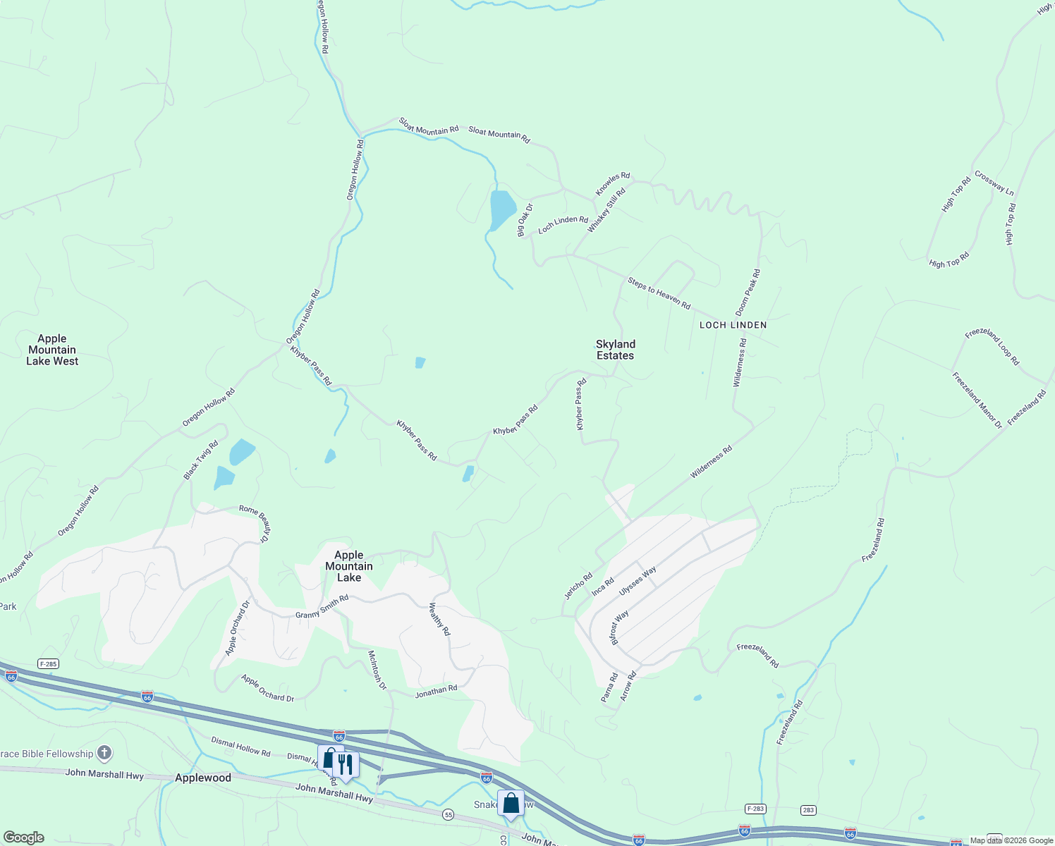 map of restaurants, bars, coffee shops, grocery stores, and more near 19 Sleepy Hollow Road in Linden