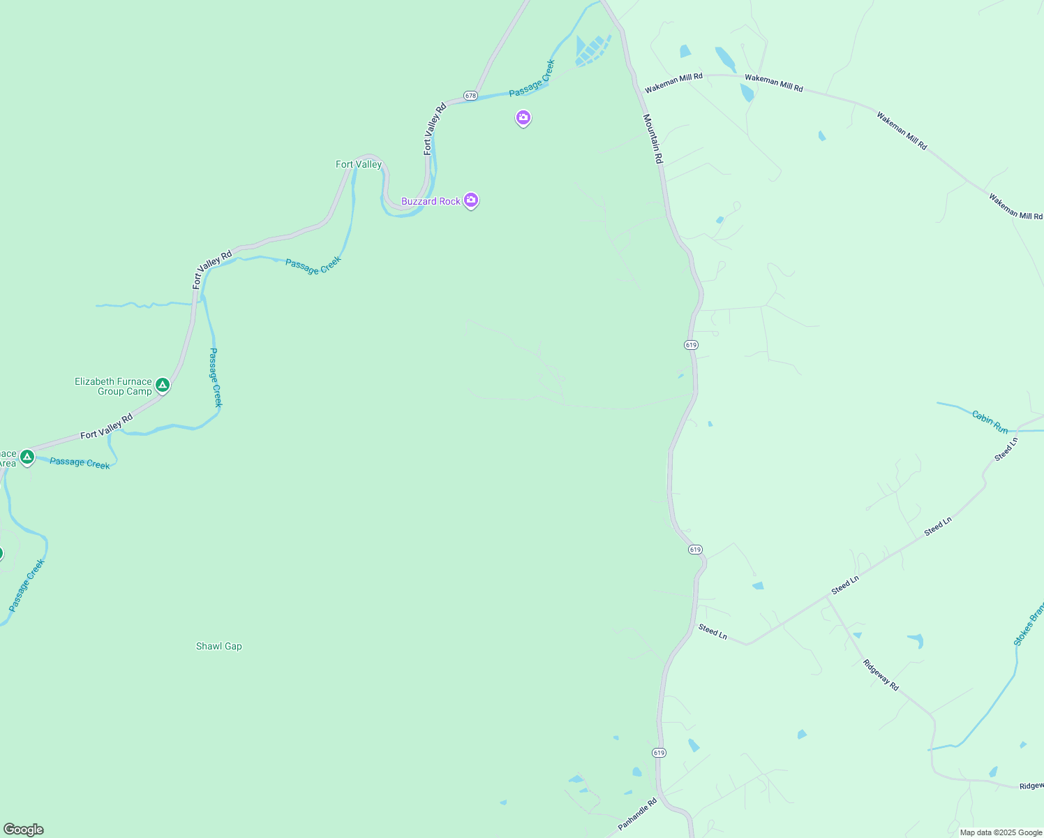 map of restaurants, bars, coffee shops, grocery stores, and more near Blair Road in Front Royal