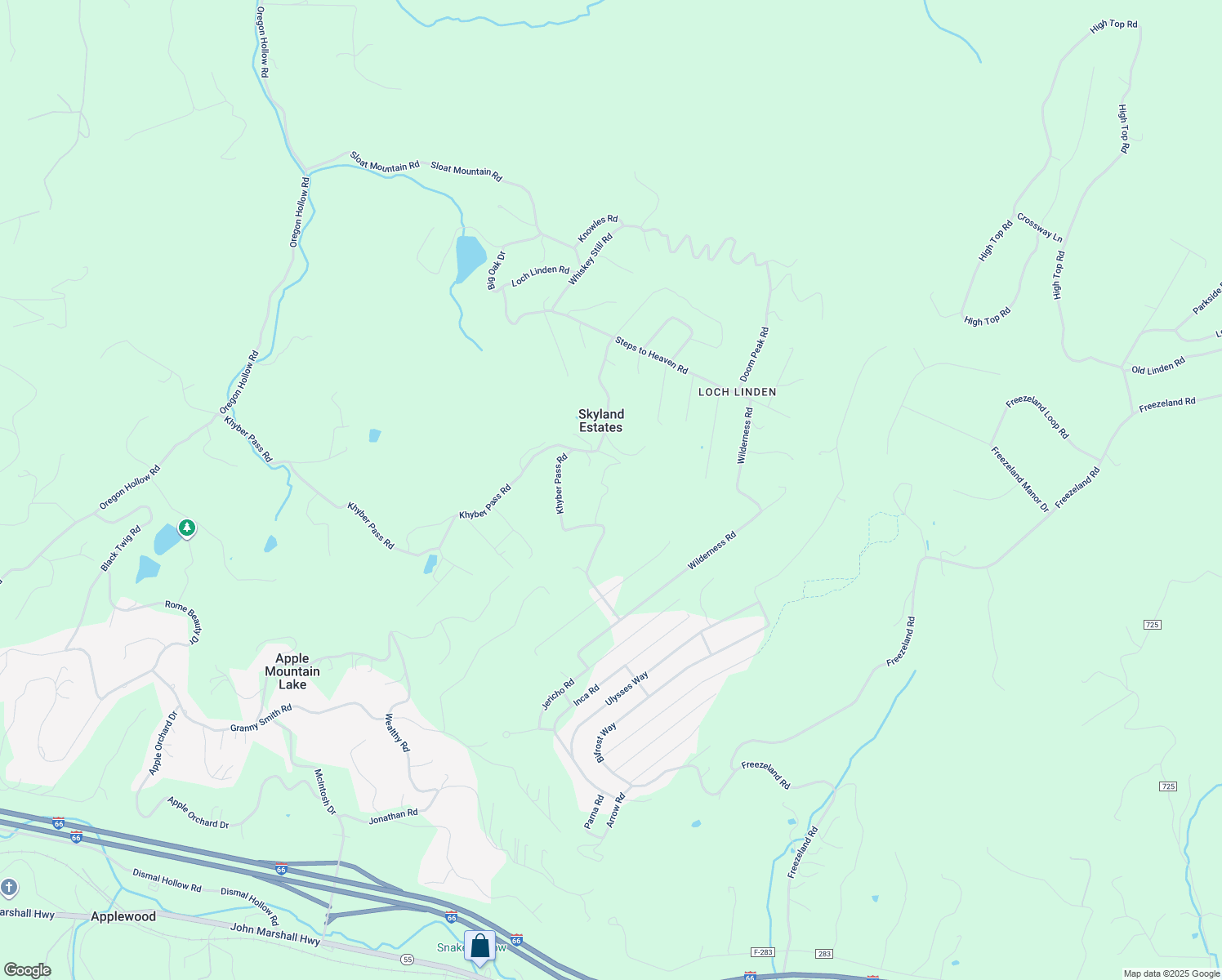map of restaurants, bars, coffee shops, grocery stores, and more near 78 Devils River Road in Linden