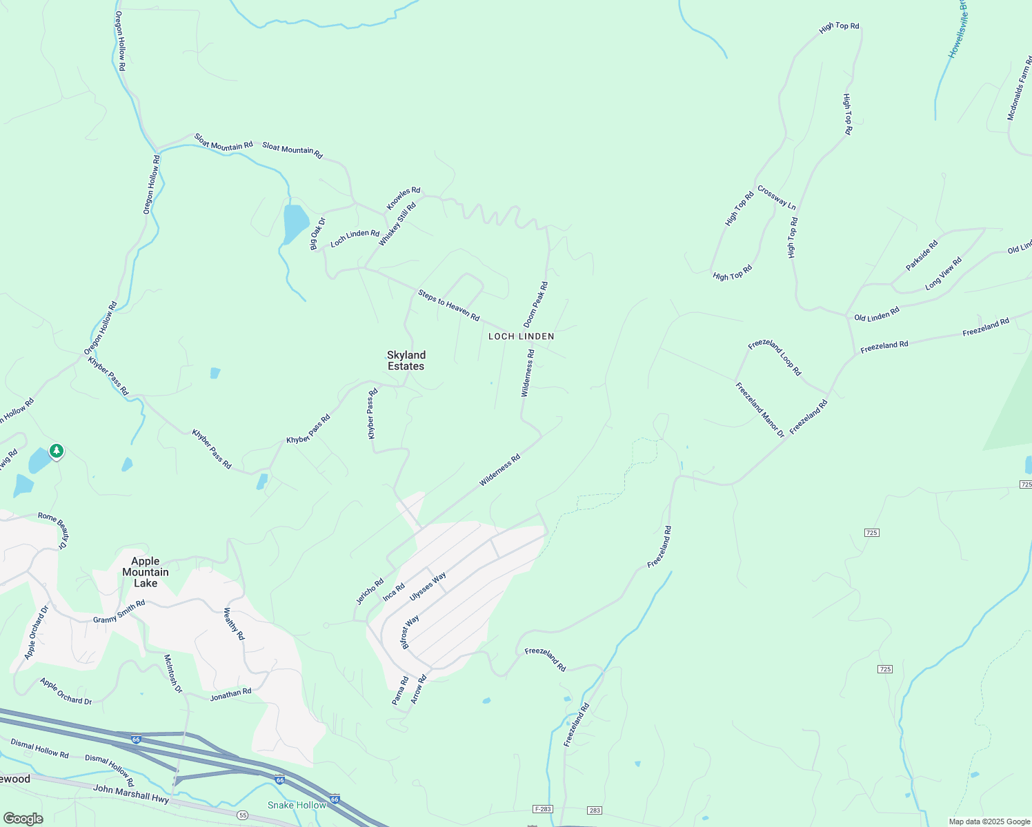 map of restaurants, bars, coffee shops, grocery stores, and more near 819 Wilderness Road in Linden