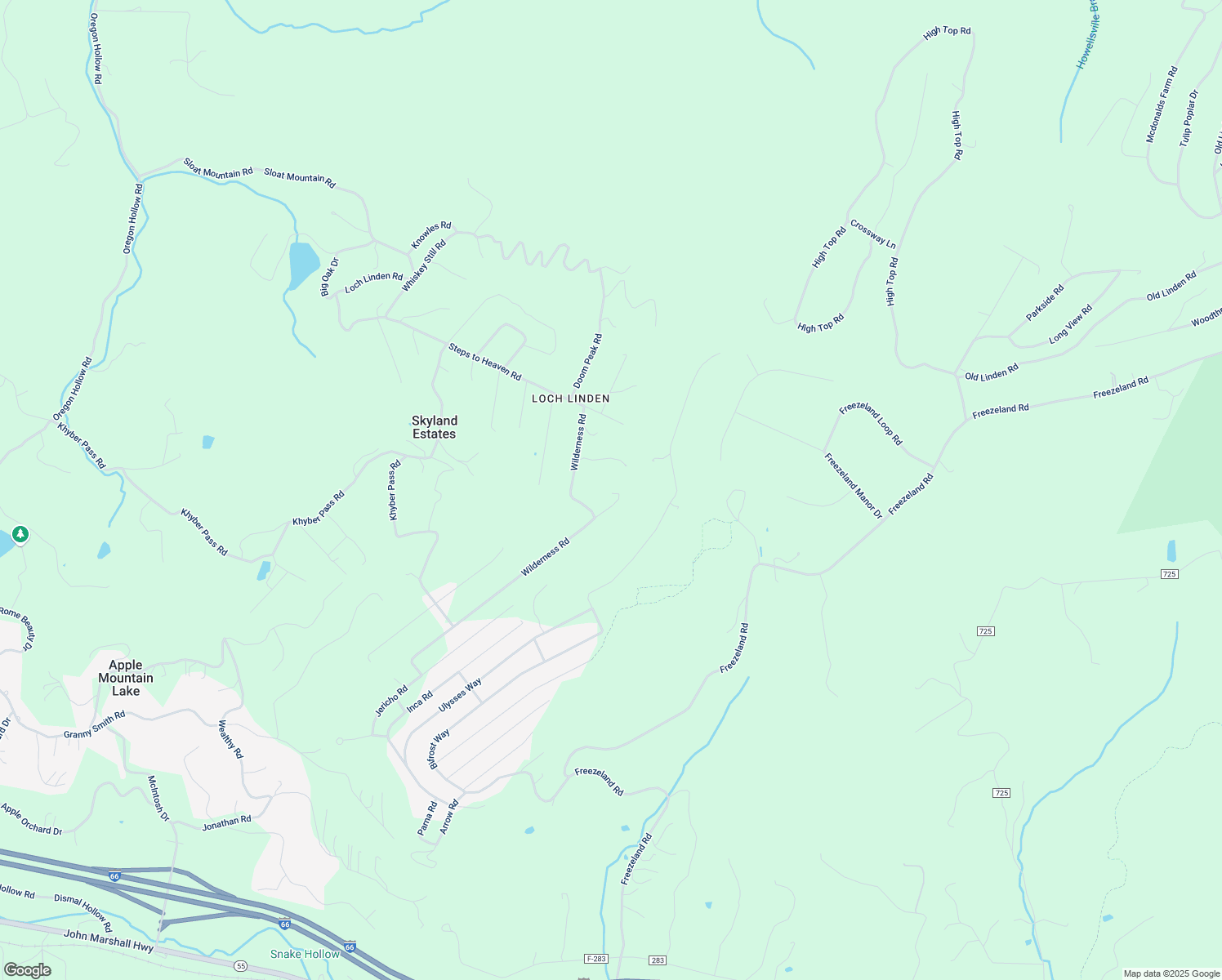 map of restaurants, bars, coffee shops, grocery stores, and more near 708 Wilderness Road in Linden