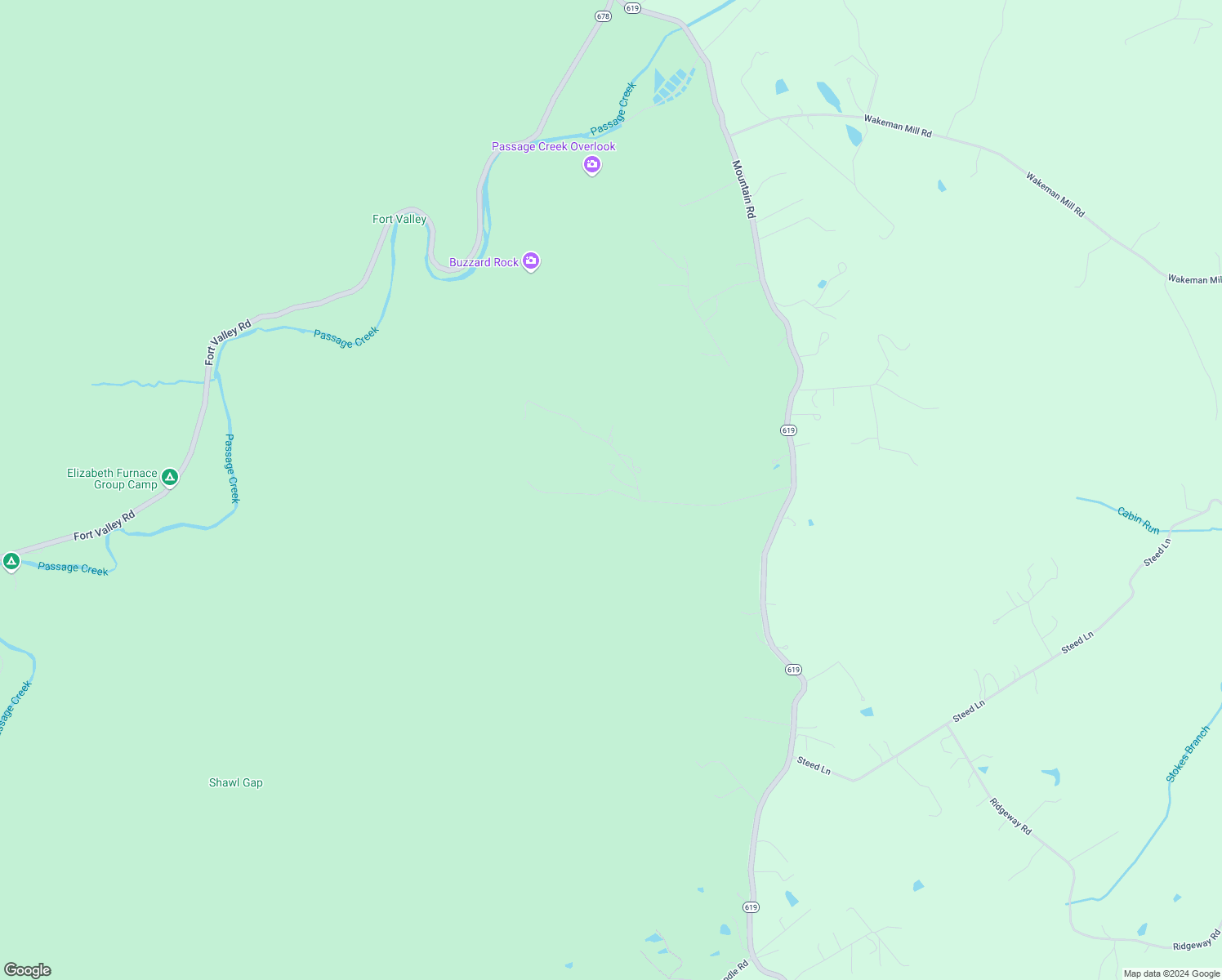 map of restaurants, bars, coffee shops, grocery stores, and more near Enchanted Place in Front Royal