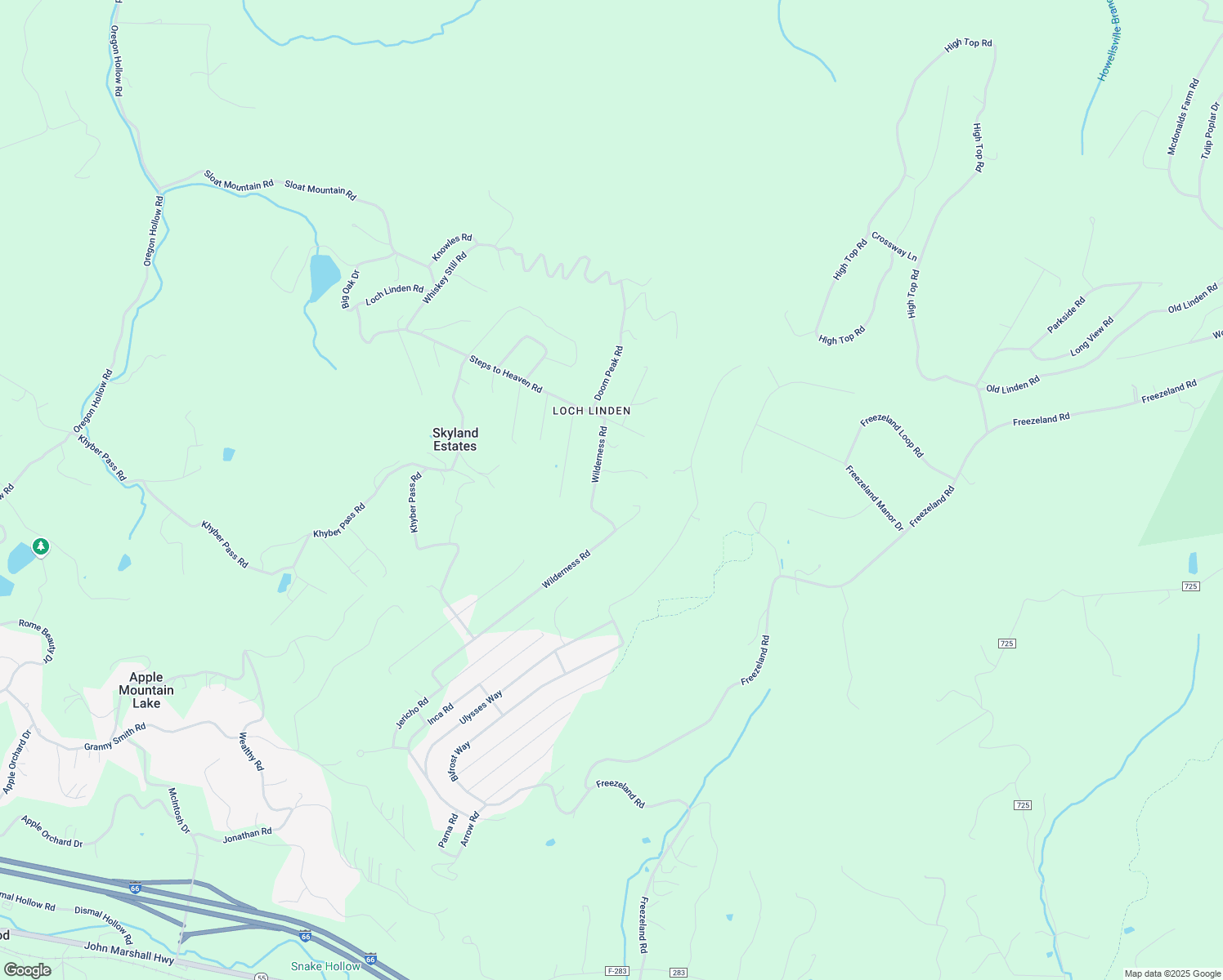 map of restaurants, bars, coffee shops, grocery stores, and more near 890 Wilderness Road in Linden