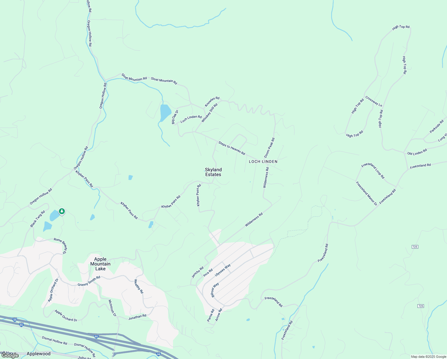 map of restaurants, bars, coffee shops, grocery stores, and more near 167 Dragons Road in Linden