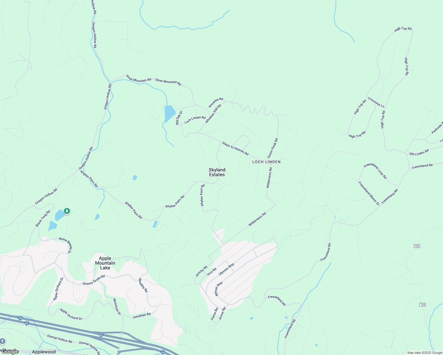 map of restaurants, bars, coffee shops, grocery stores, and more near 111 Dragons Rd in Linden