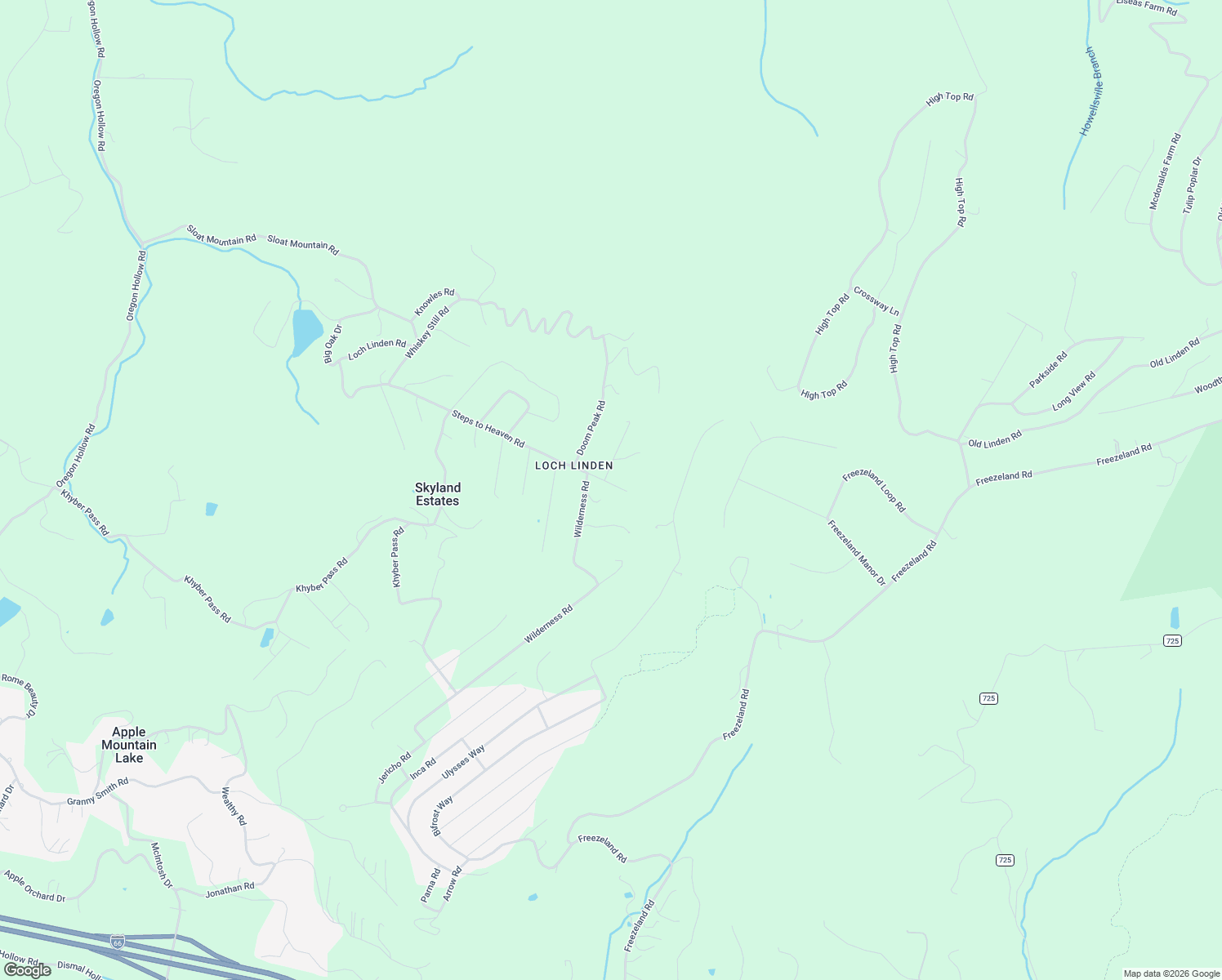 map of restaurants, bars, coffee shops, grocery stores, and more near 956 Wilderness Road in Linden