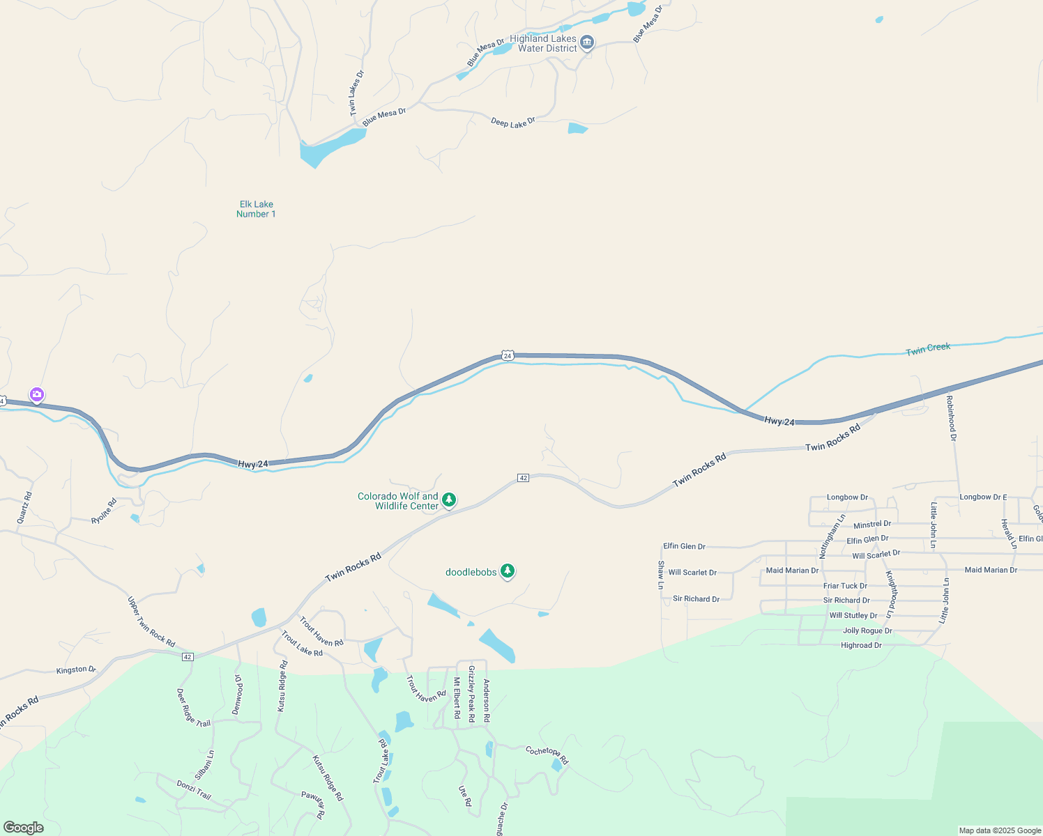 map of restaurants, bars, coffee shops, grocery stores, and more near in Divide