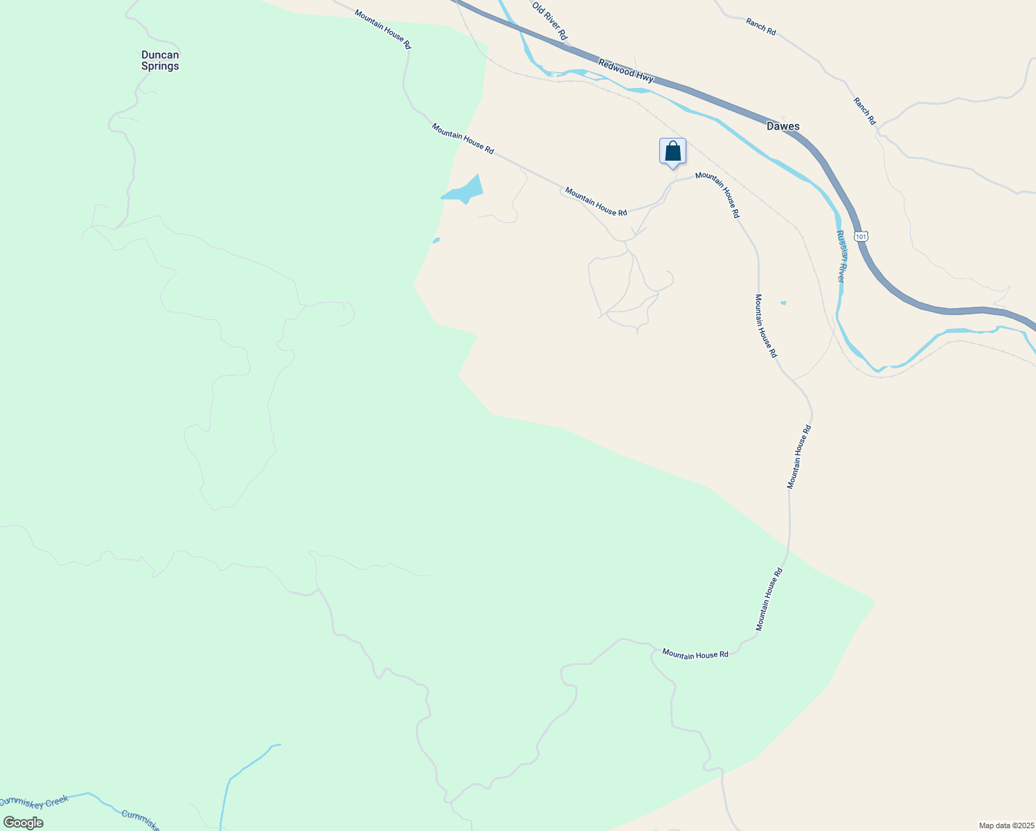 map of restaurants, bars, coffee shops, grocery stores, and more near in Hopland