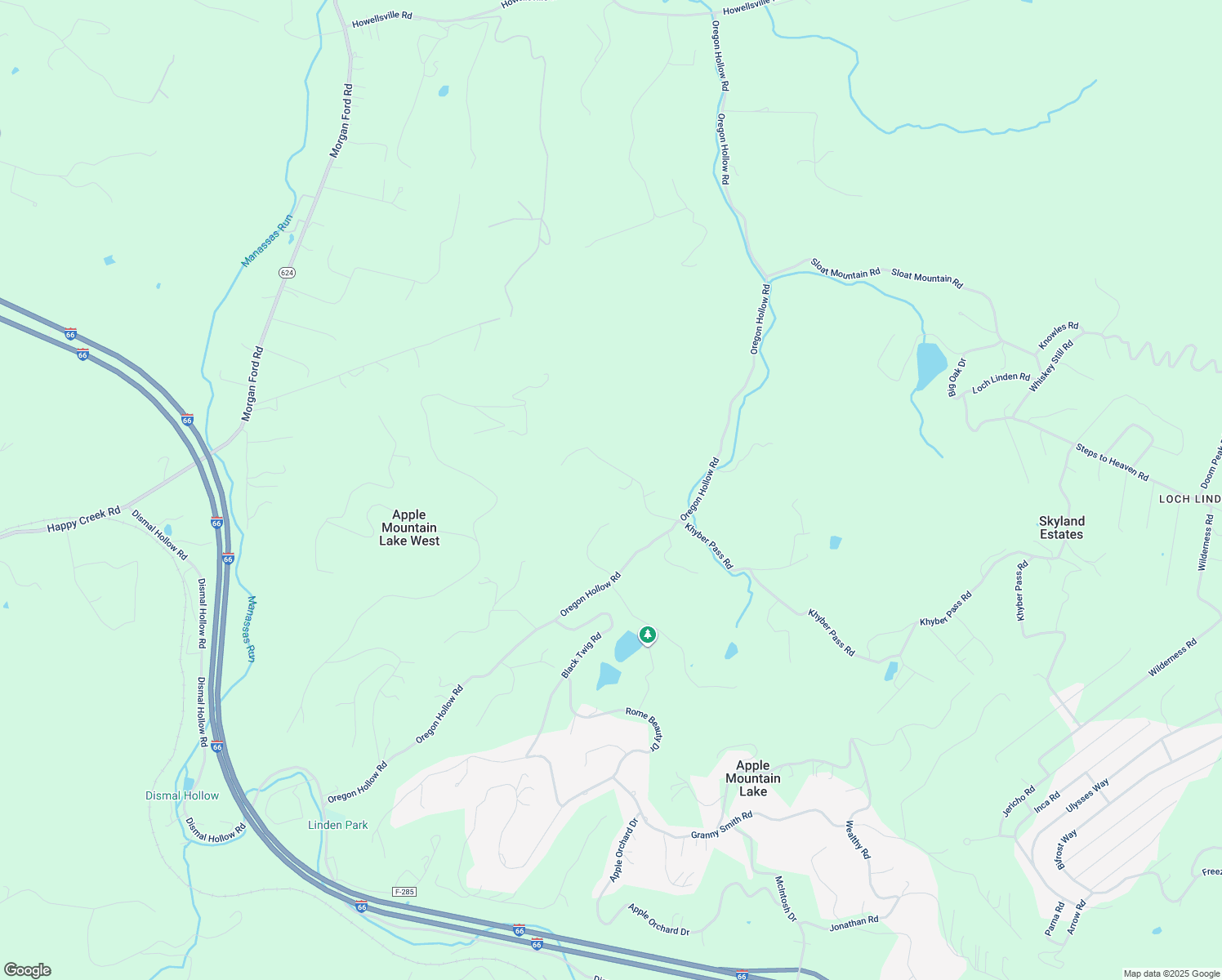 map of restaurants, bars, coffee shops, grocery stores, and more near 207 Rockwood Lane in Linden