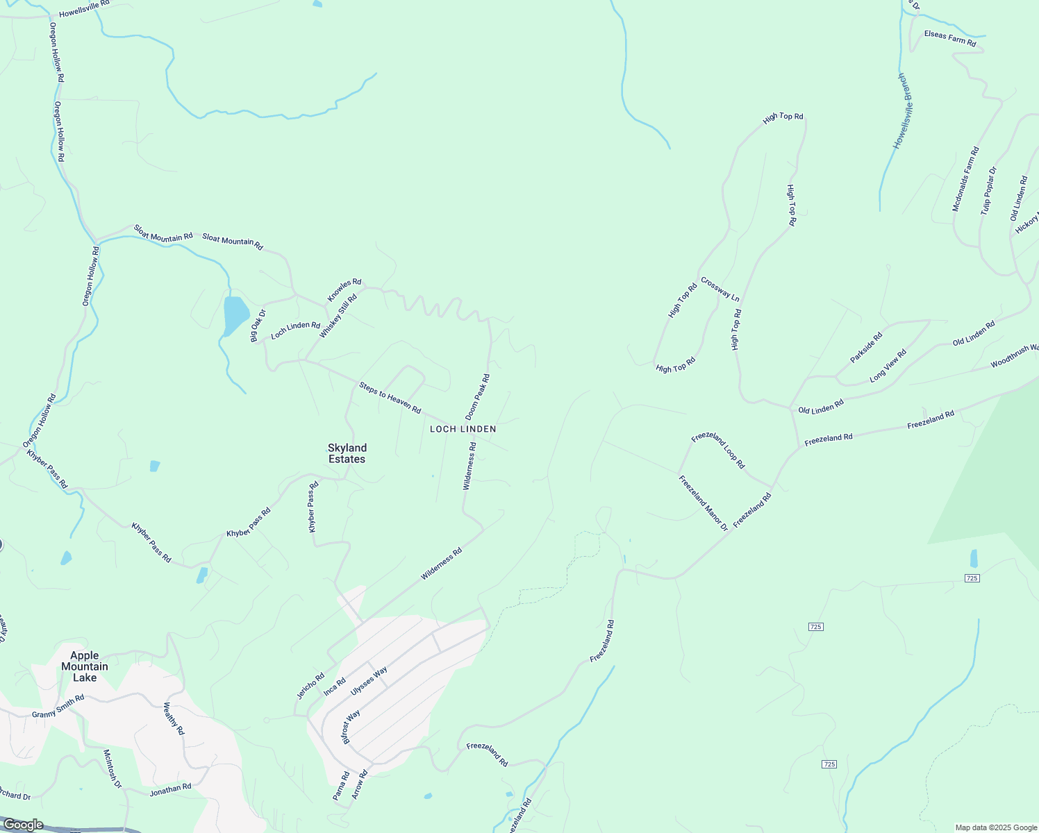 map of restaurants, bars, coffee shops, grocery stores, and more near 112 Baptist Lane in Linden