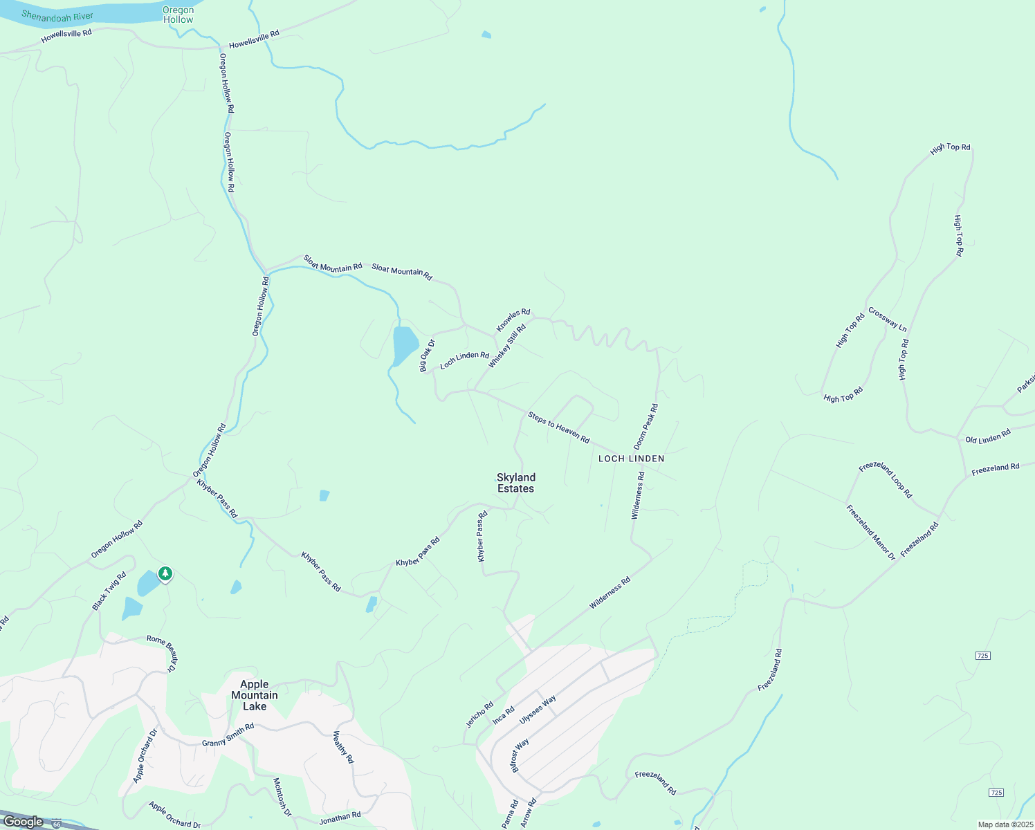 map of restaurants, bars, coffee shops, grocery stores, and more near 164 Steps to Heaven Road in Linden